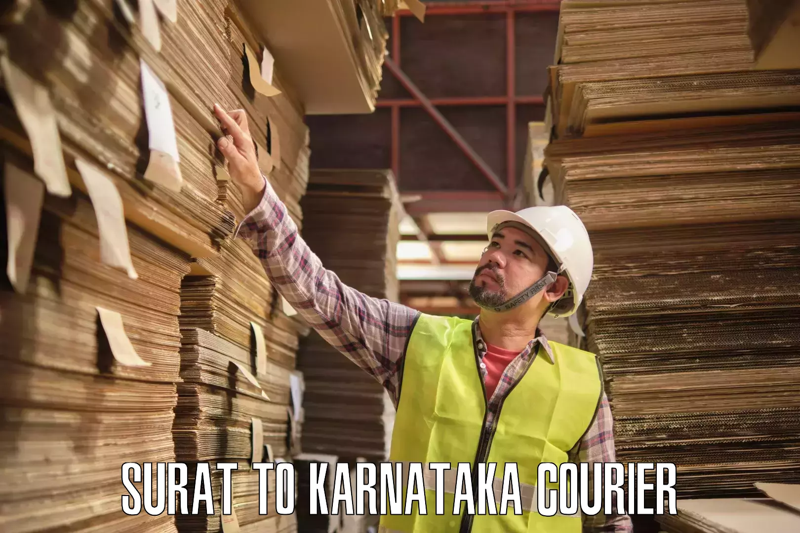 Residential courier service Surat to Karnataka