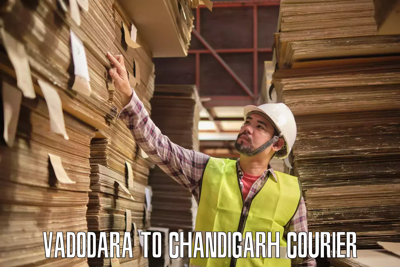 Return courier service Vadodara to Chandigarh