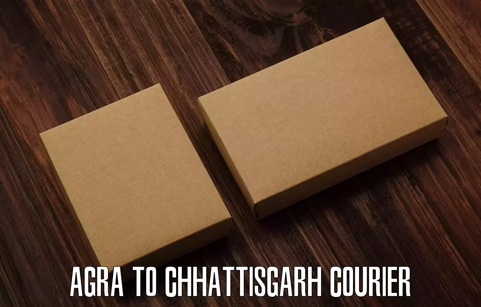 Quick parcel dispatch Agra to Chhattisgarh