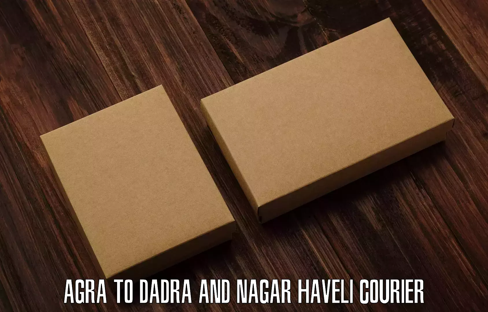Air courier services Agra to Dadra and Nagar Haveli