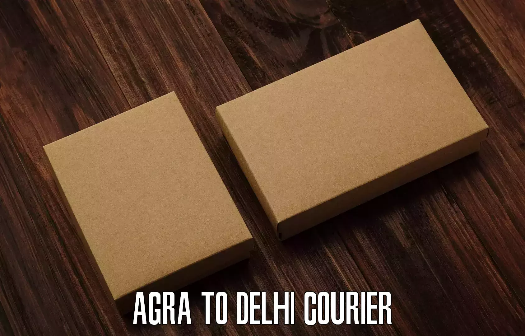 Courier service efficiency Agra to Sansad Marg