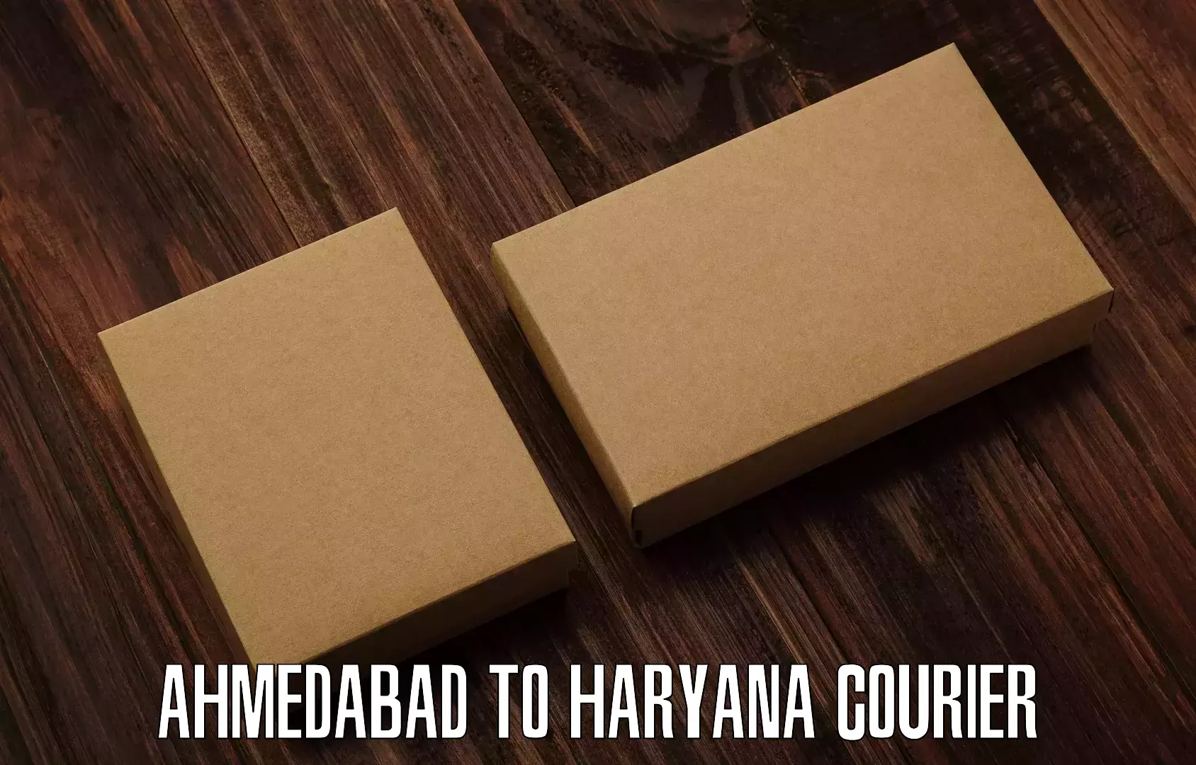 Courier service efficiency in Ahmedabad to Ambala