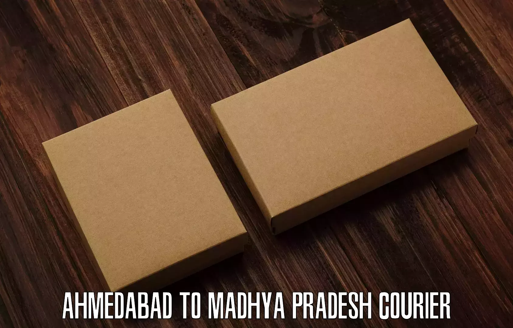 Easy access courier services Ahmedabad to Madhya Pradesh