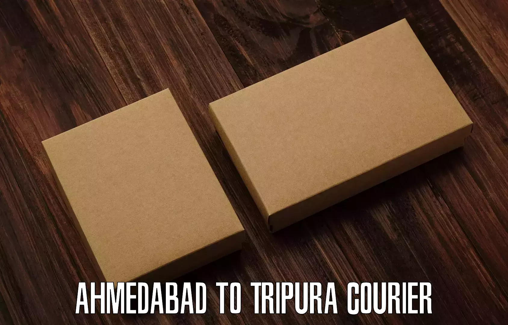 Professional courier handling in Ahmedabad to Kailashahar