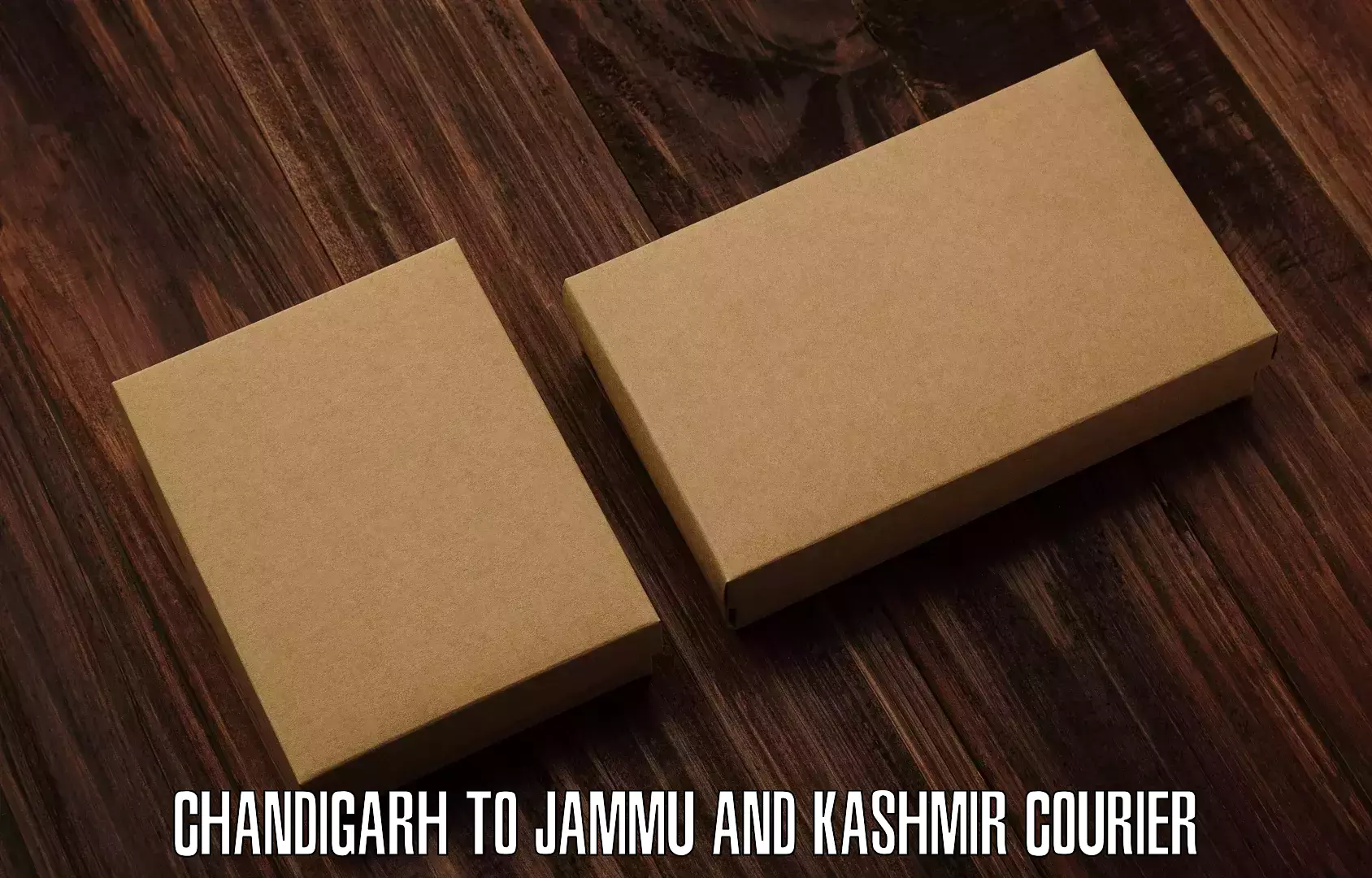 User-friendly courier app Chandigarh to Jammu