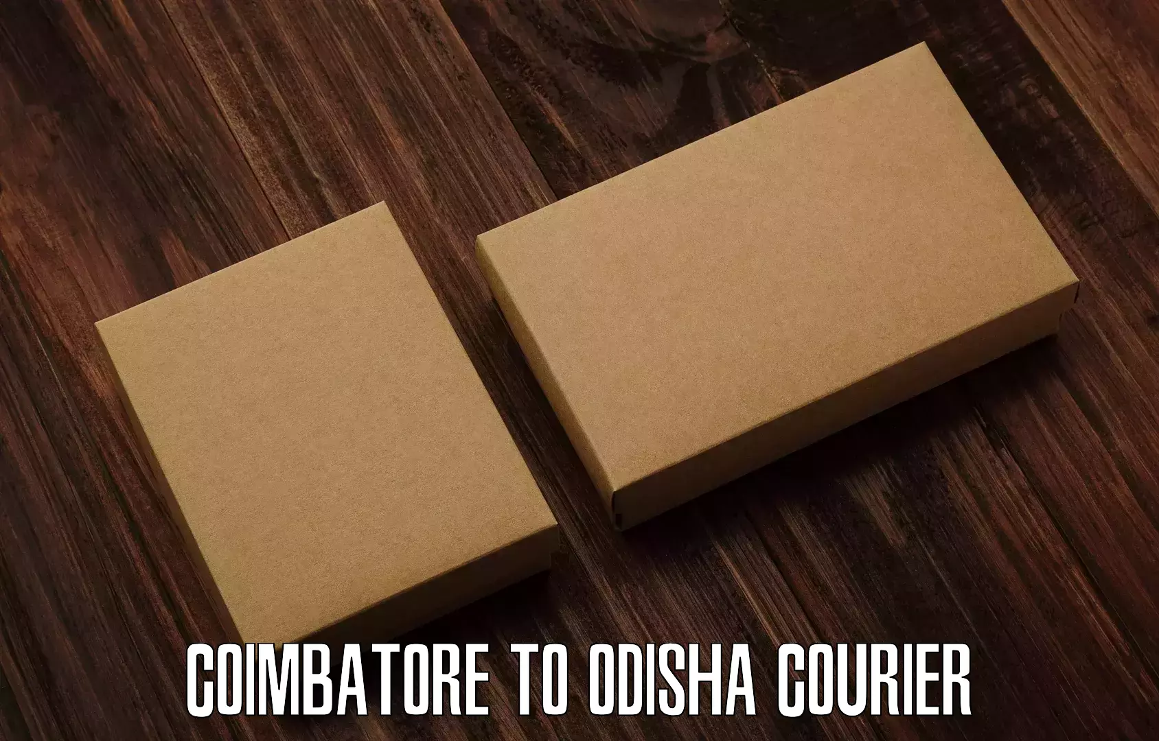 Professional courier handling Coimbatore to Junagarh Kalahandi