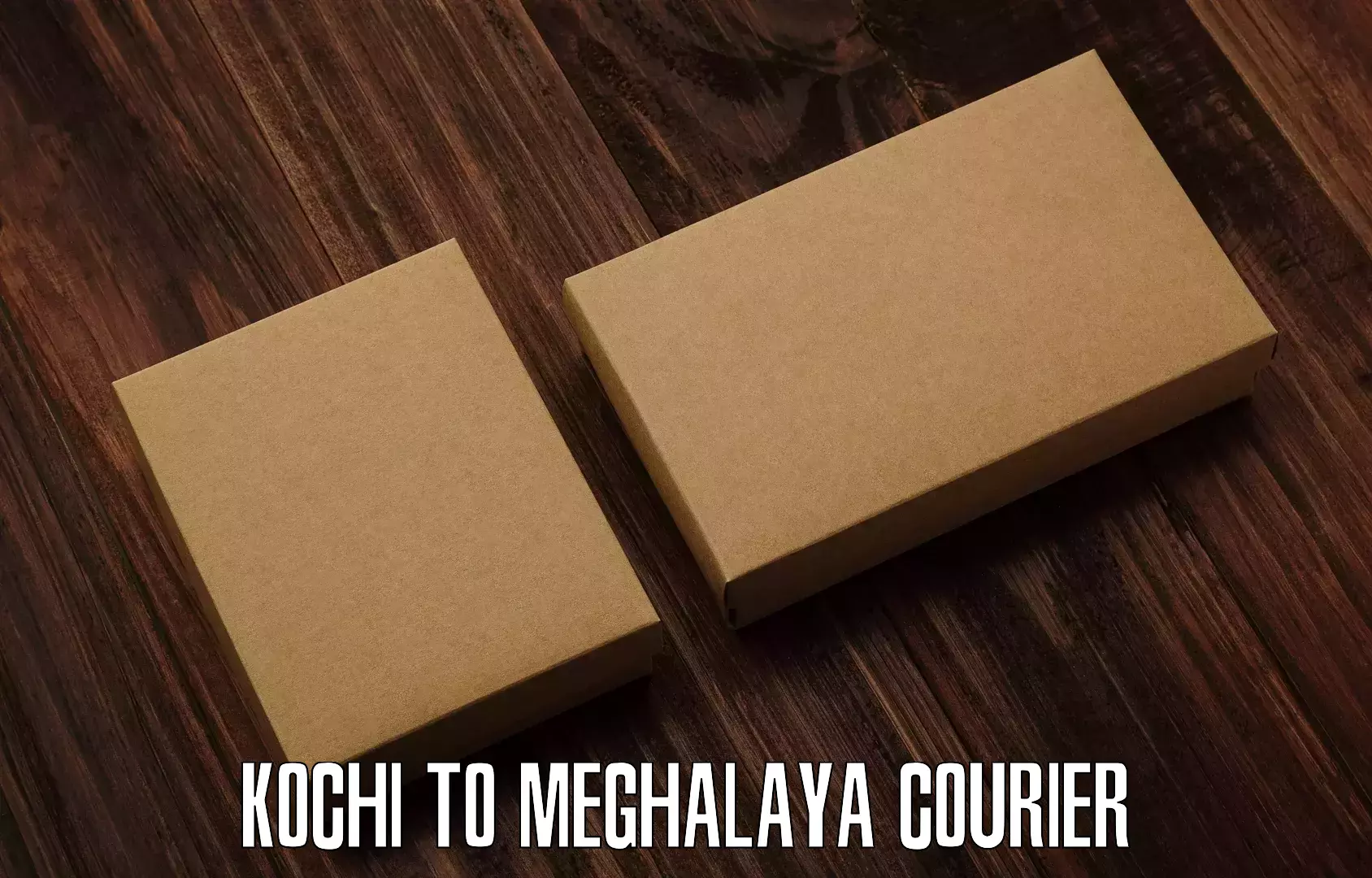 24-hour courier service Kochi to Cherrapunji