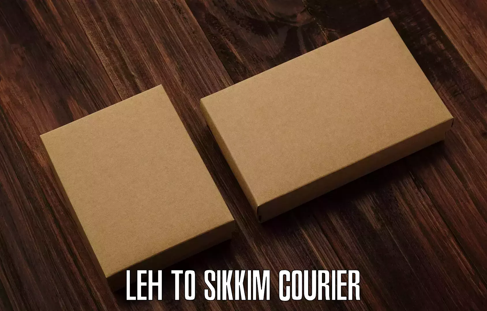 Courier service comparison Leh to Sikkim