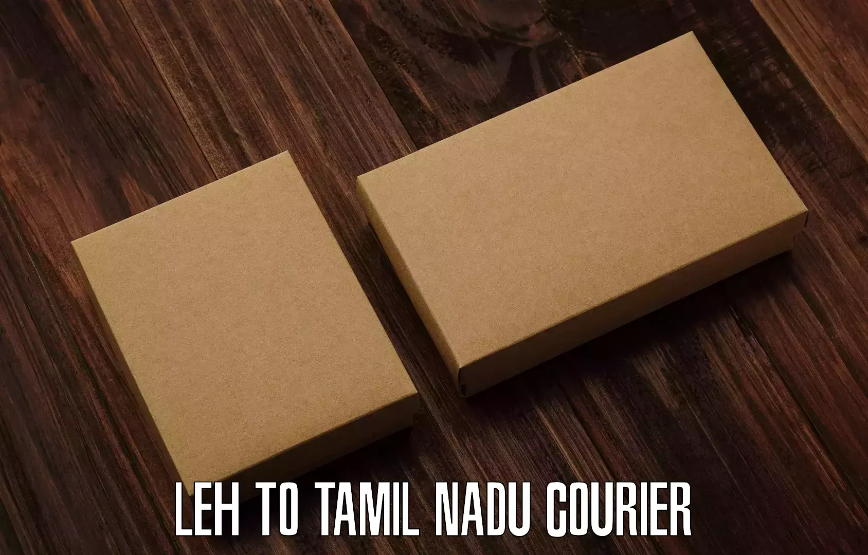 Full-service courier options Leh to Manapparai