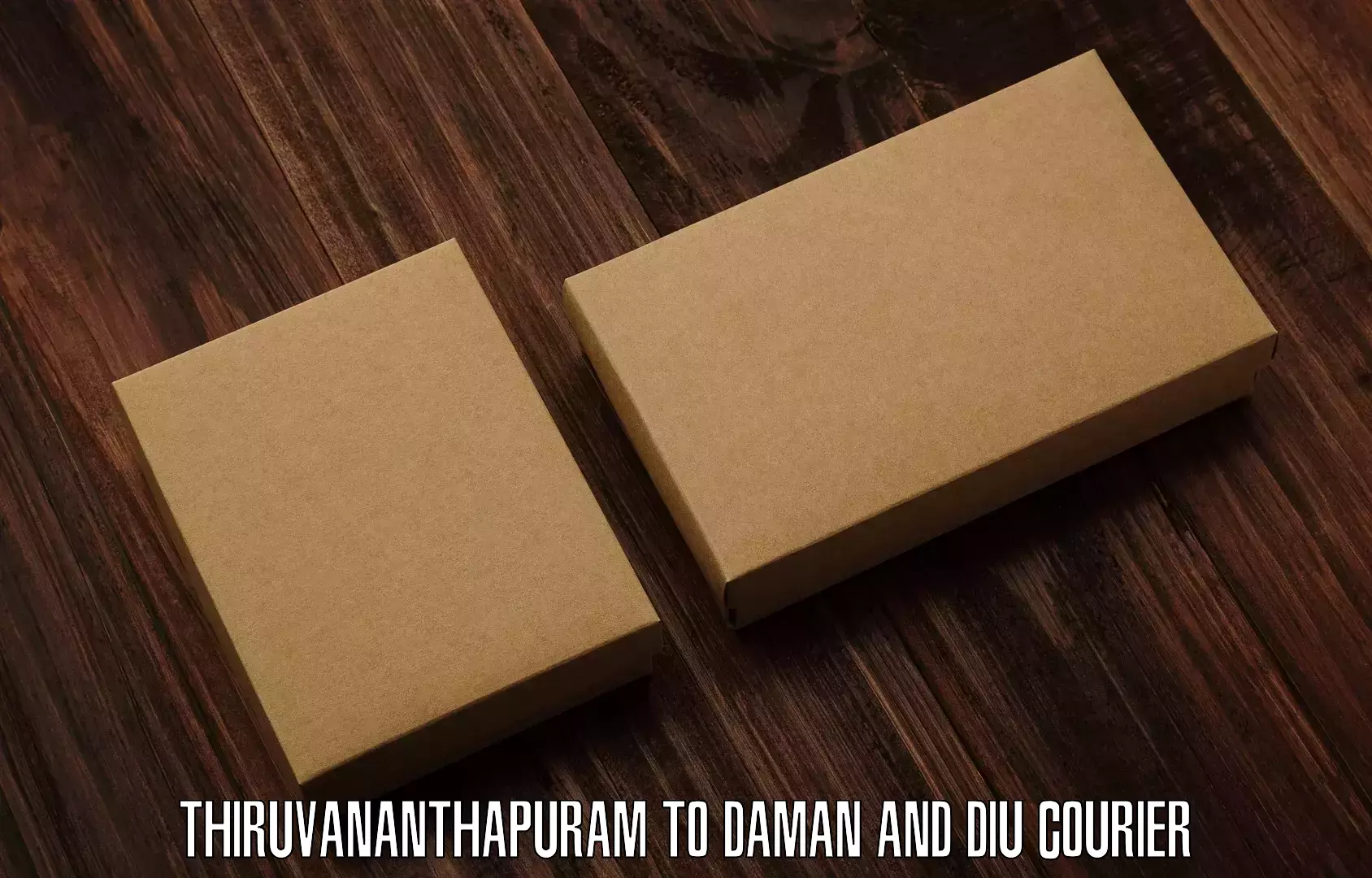 Tracking updates Thiruvananthapuram to Diu