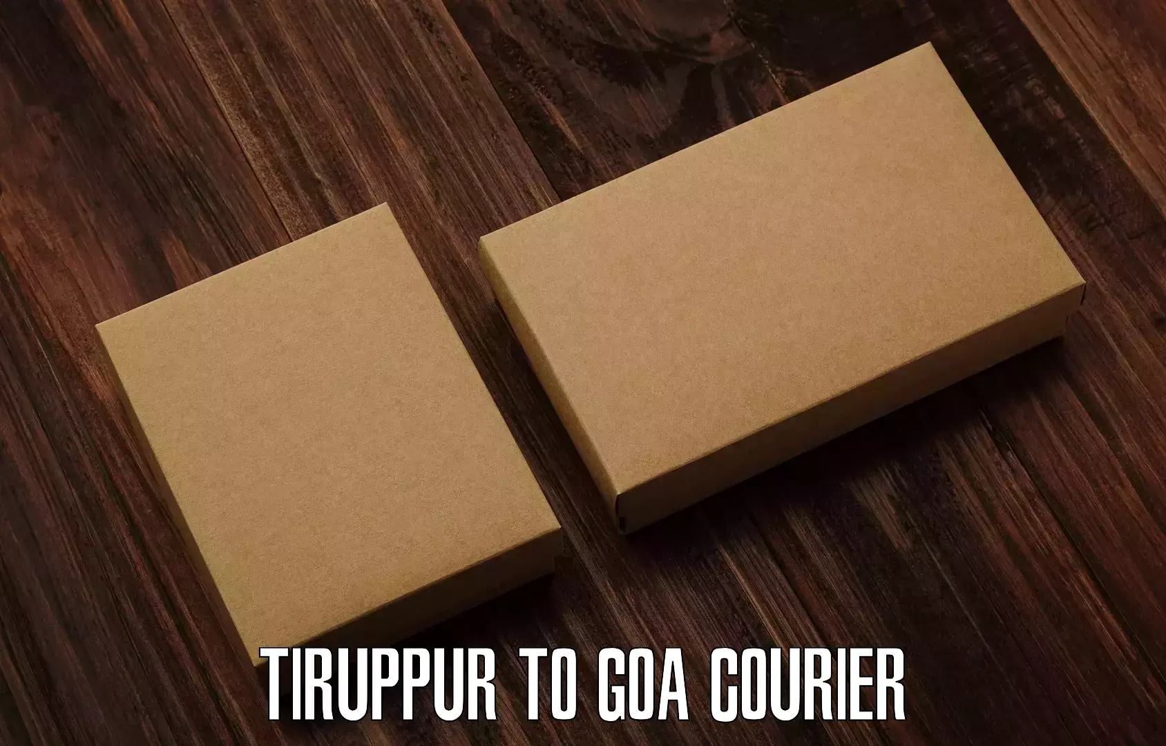 Cost-effective shipping solutions in Tiruppur to Panjim
