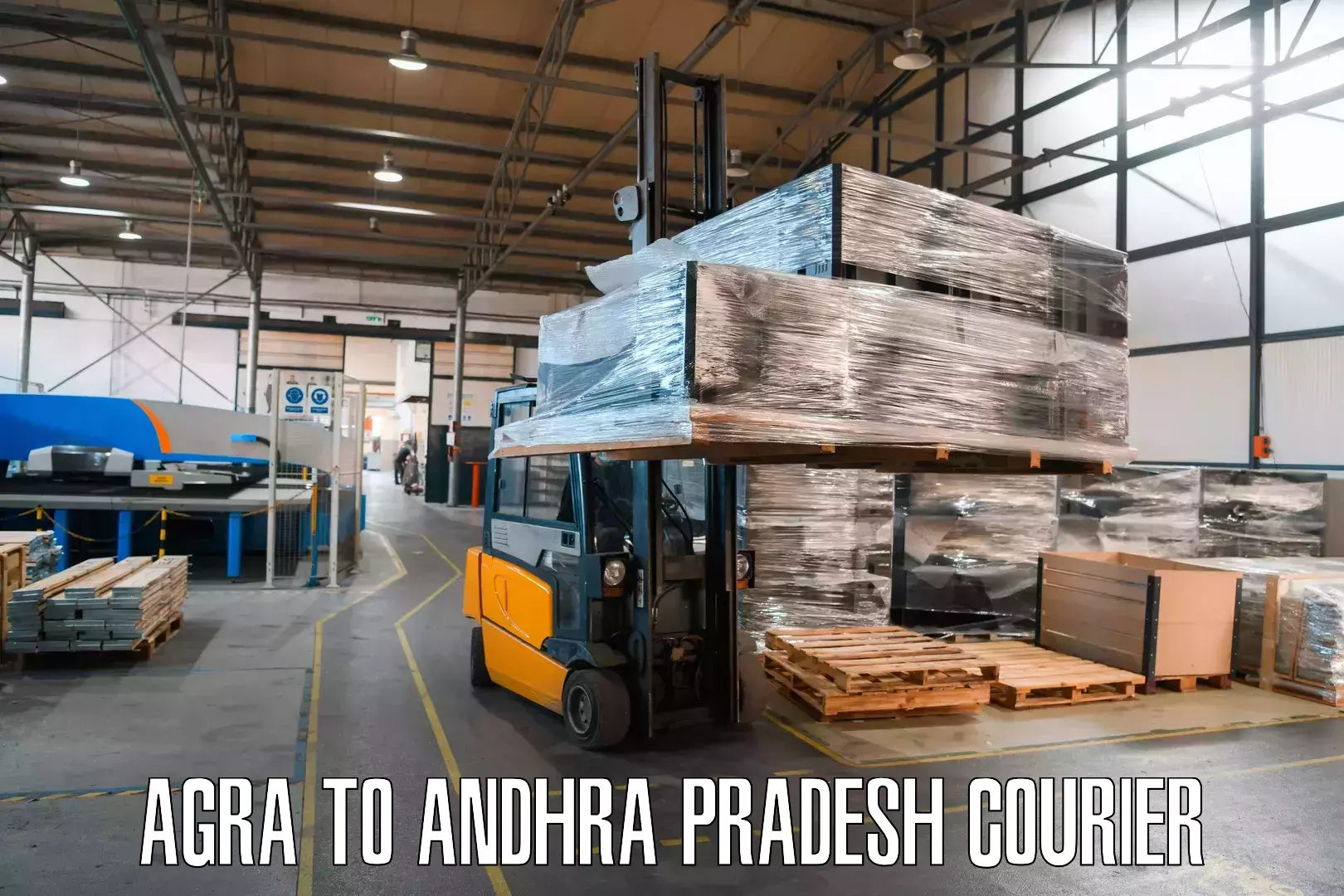 24-hour courier services Agra to Visakhapatnam Port