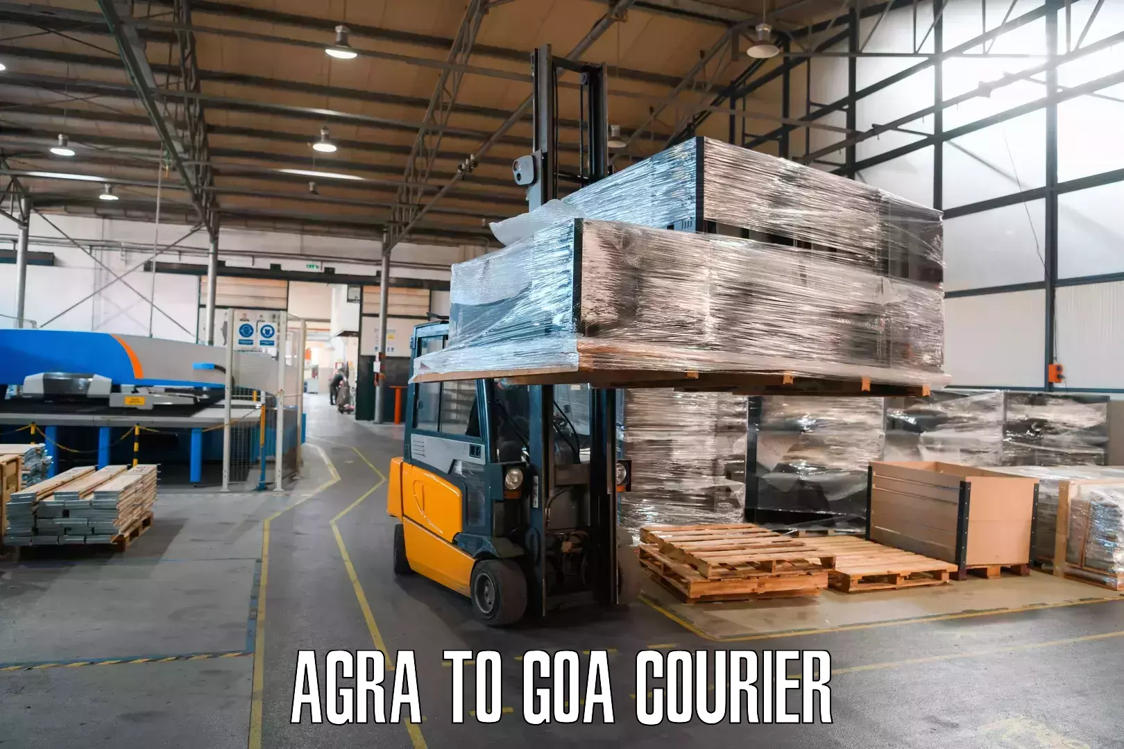 Courier dispatch services Agra to Mormugao Port
