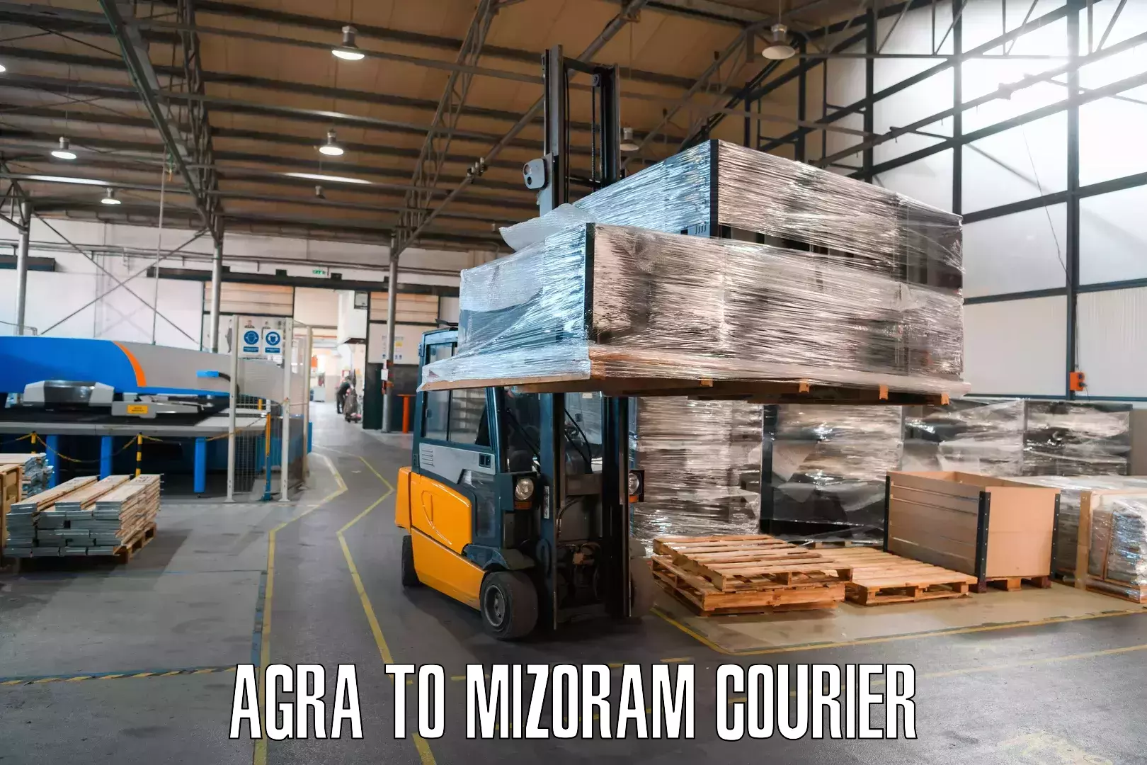 Courier service innovation Agra to Mizoram