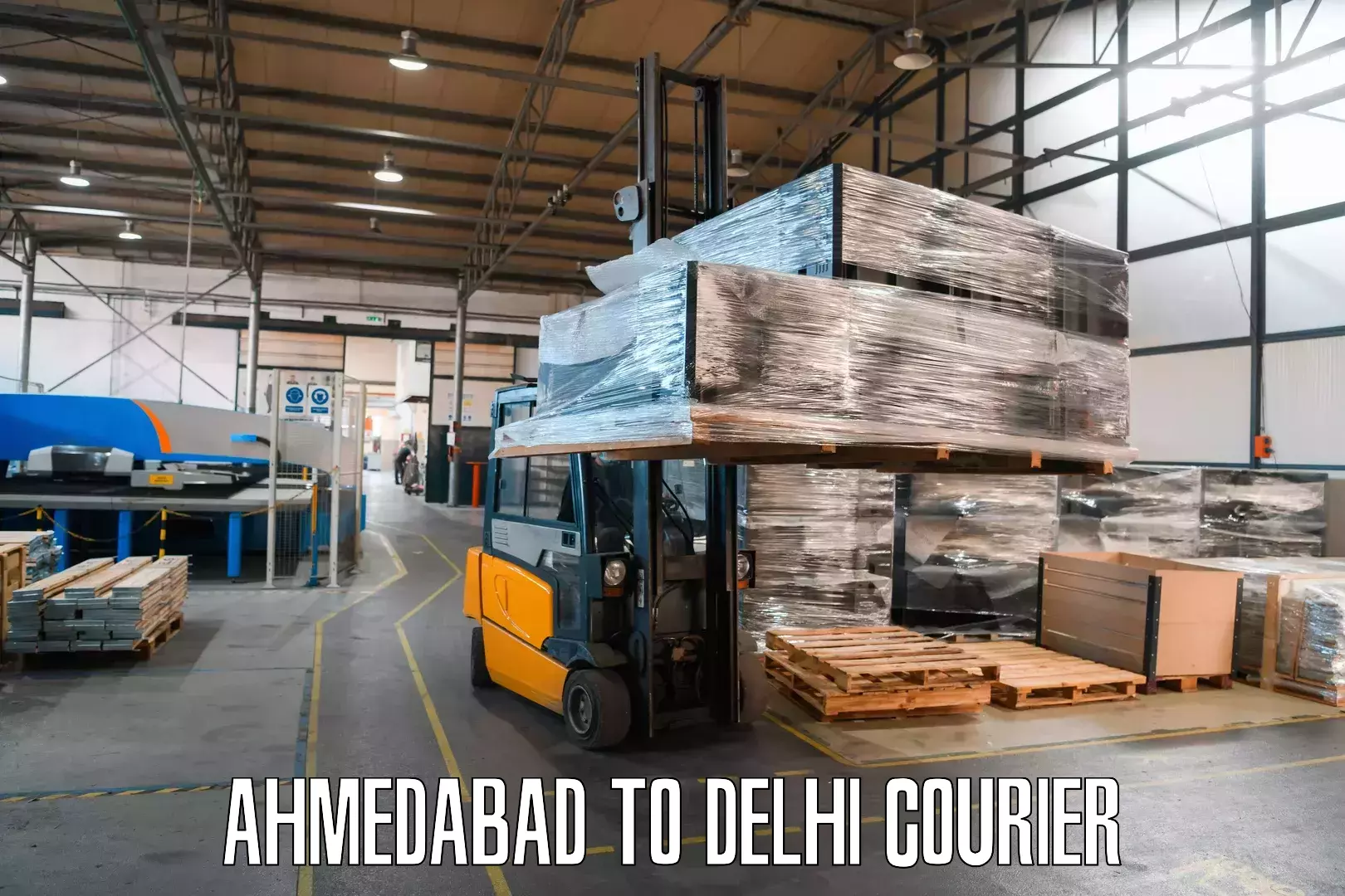 Individual parcel service Ahmedabad to University of Delhi