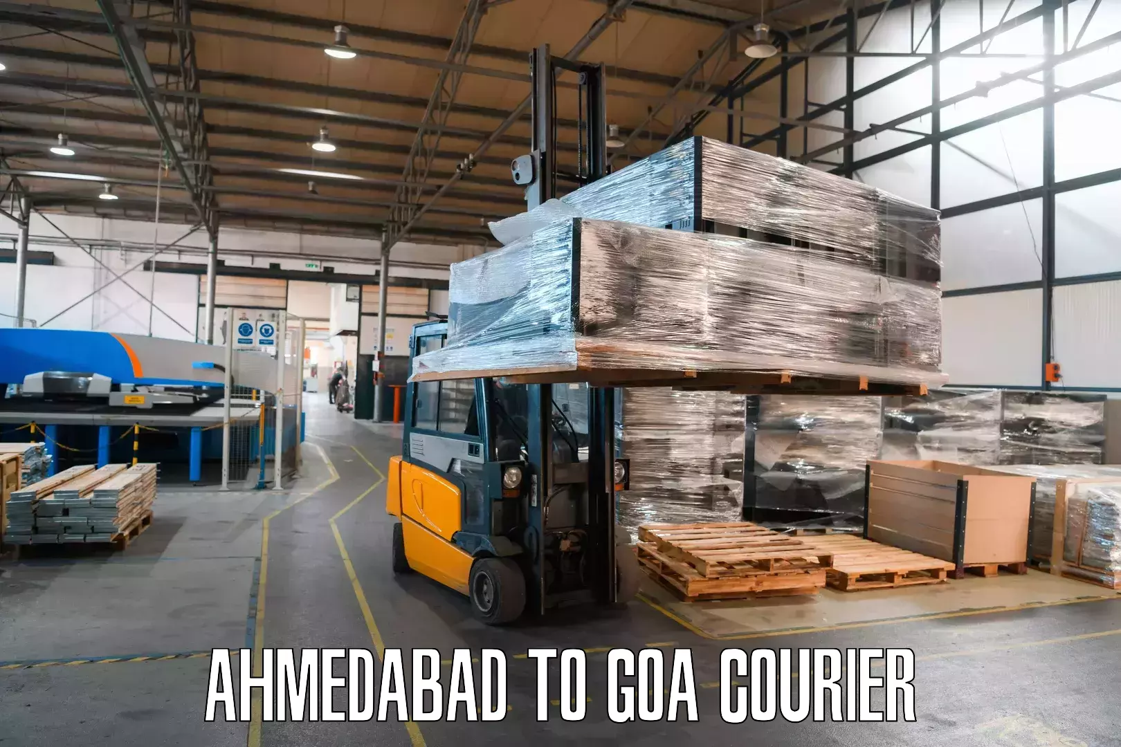 Doorstep parcel pickup Ahmedabad to Canacona