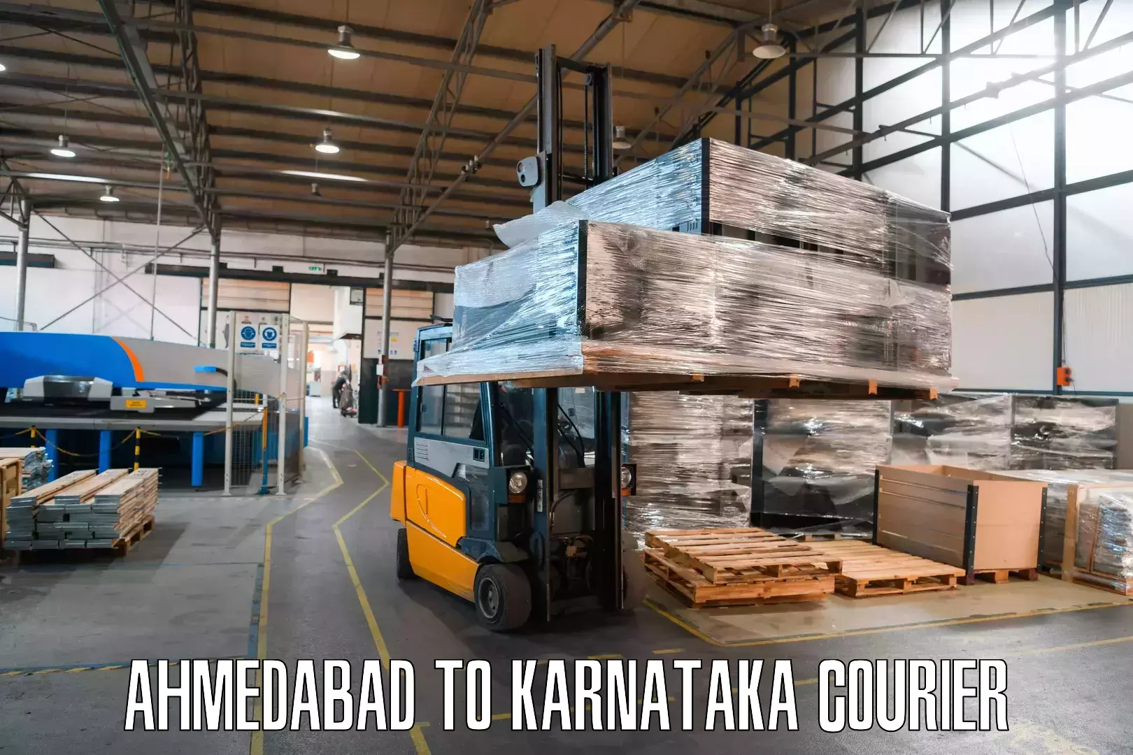 Express package handling Ahmedabad to Koppa