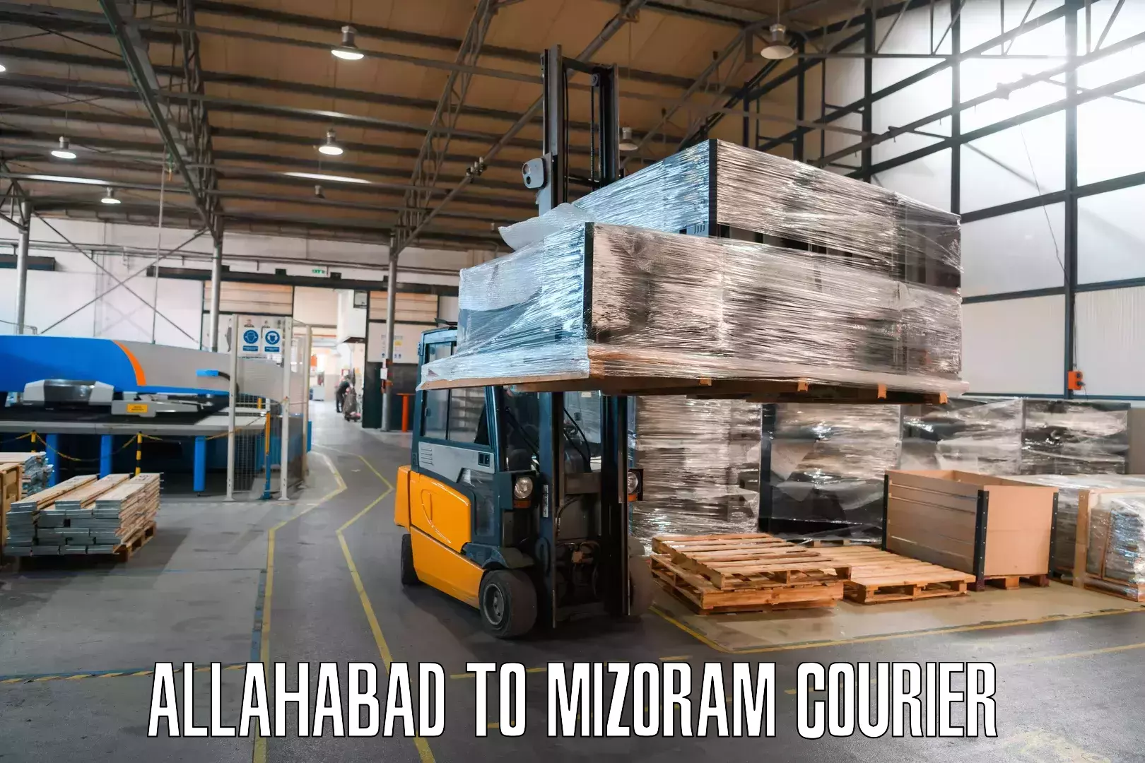 Integrated shipping services Allahabad to Mizoram University Aizawl