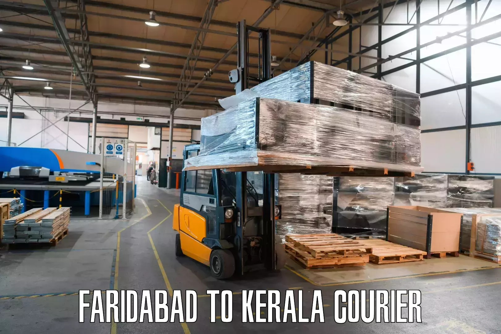 Next day courier Faridabad to Kottayam