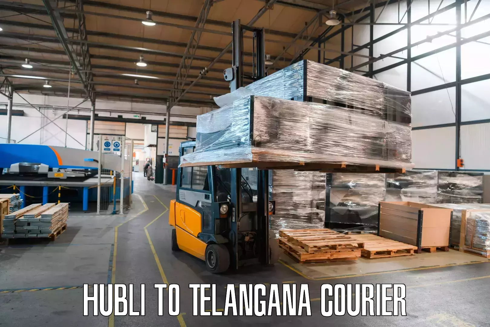 Courier service innovation Hubli to Jogulamba Gadwal