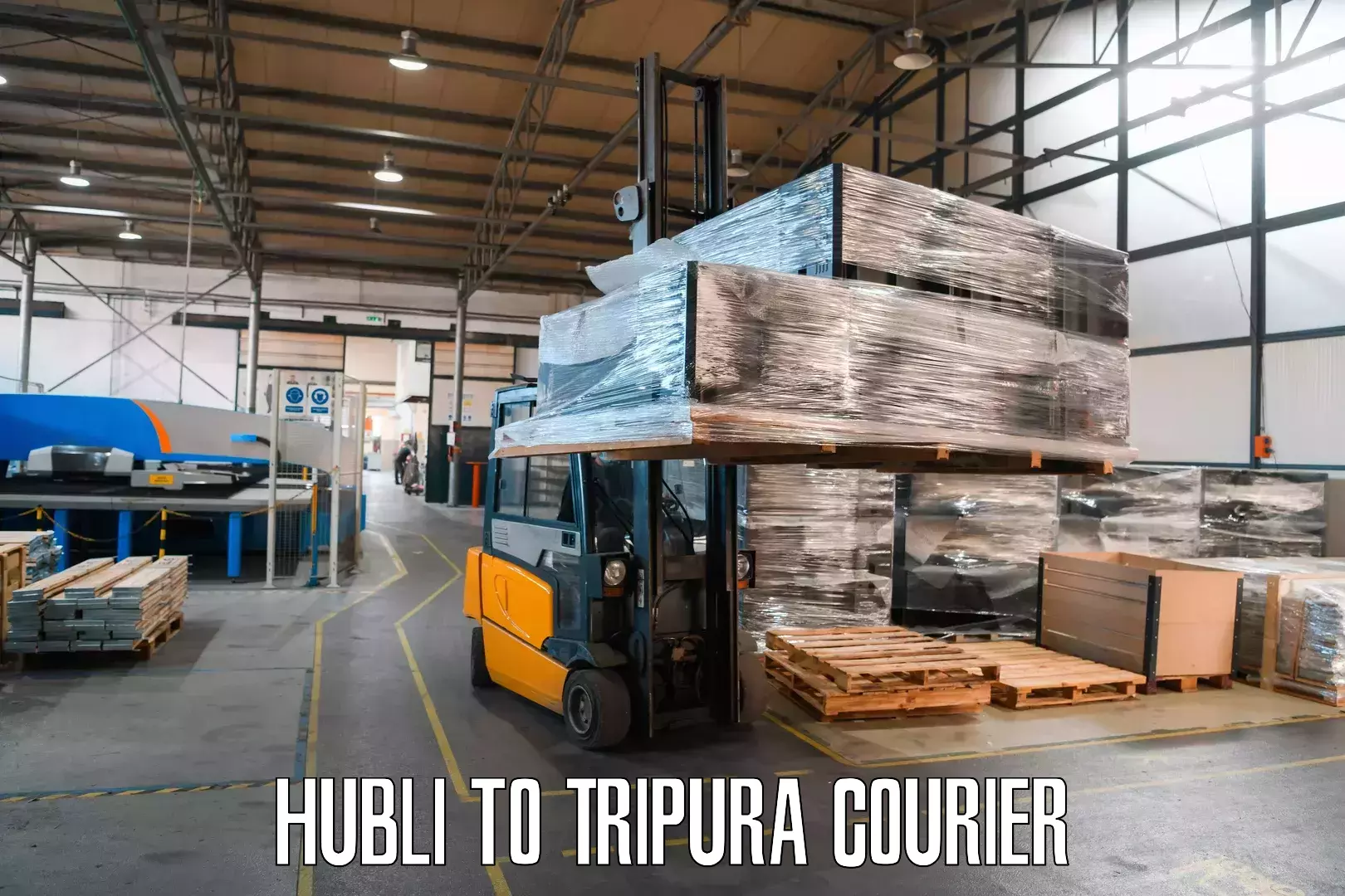 Flexible shipping options Hubli to Manu Bazar