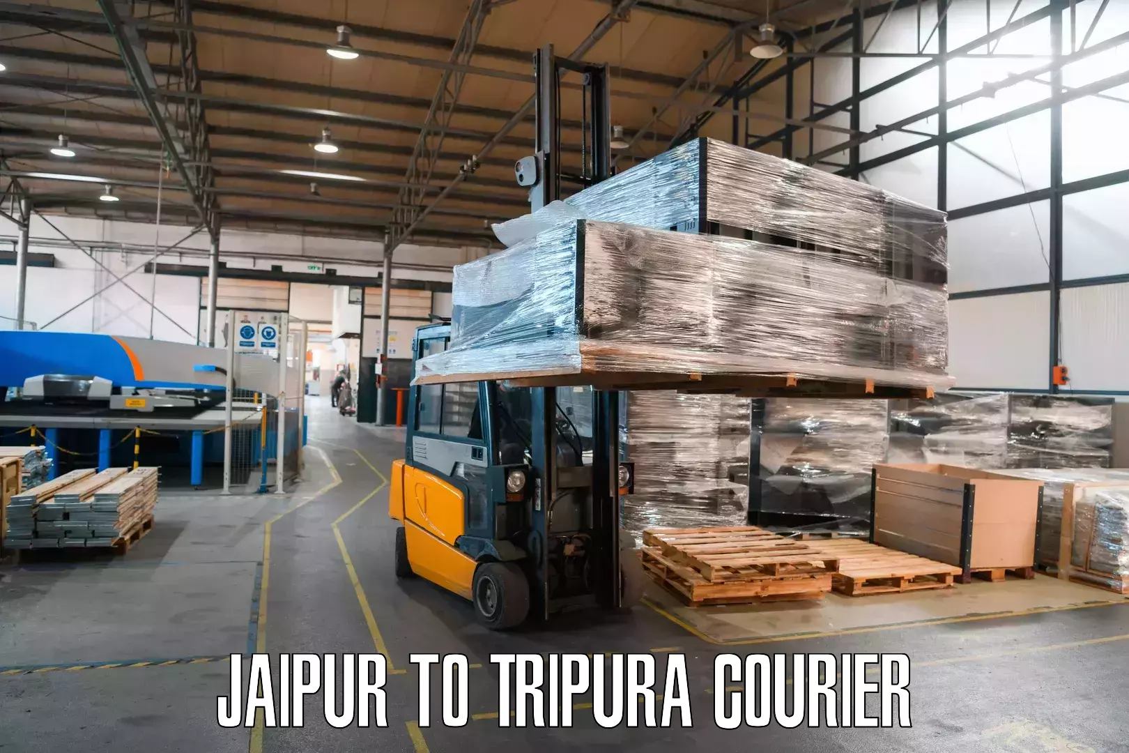 Round-the-clock parcel delivery Jaipur to Tripura