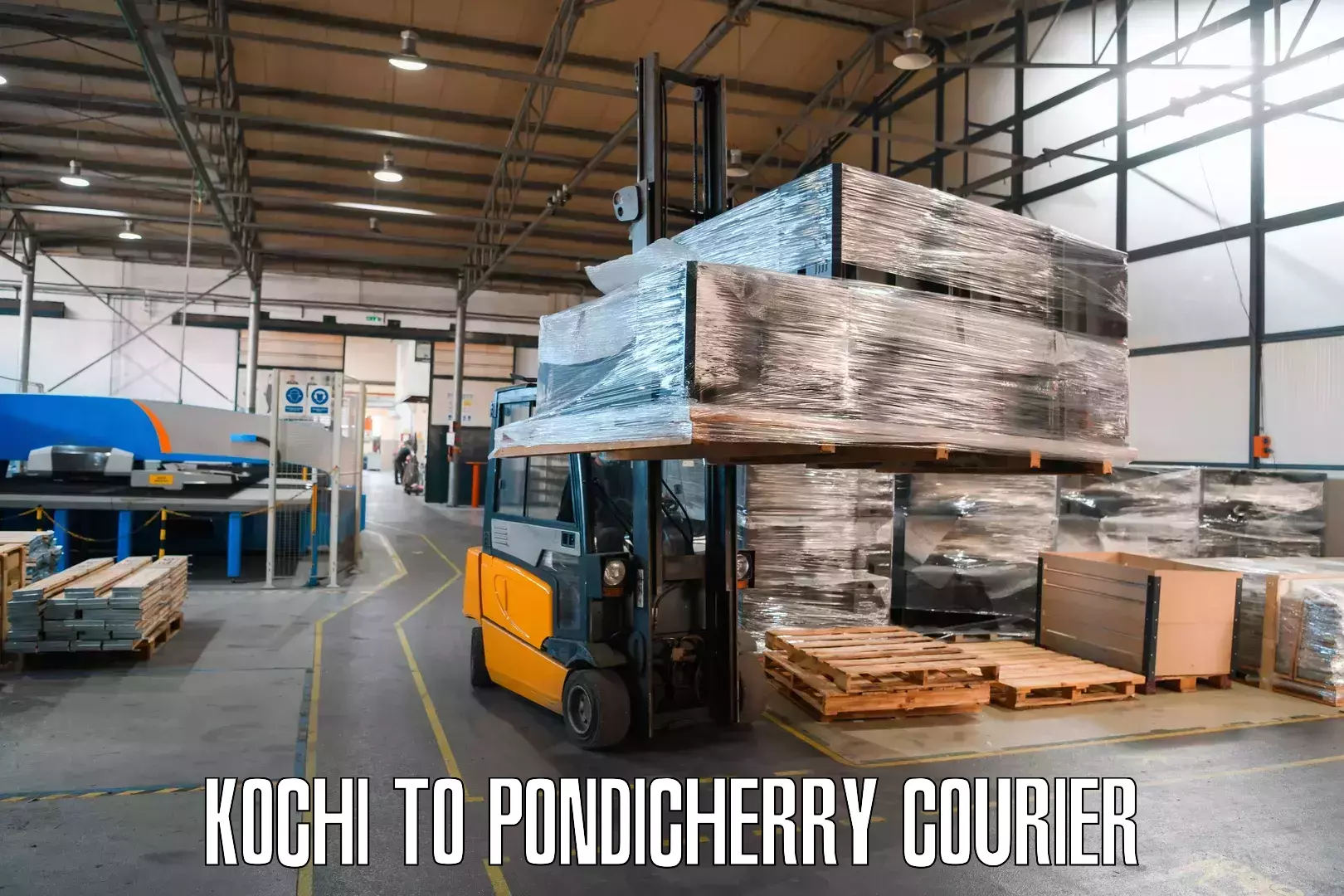 Advanced shipping technology Kochi to Pondicherry University