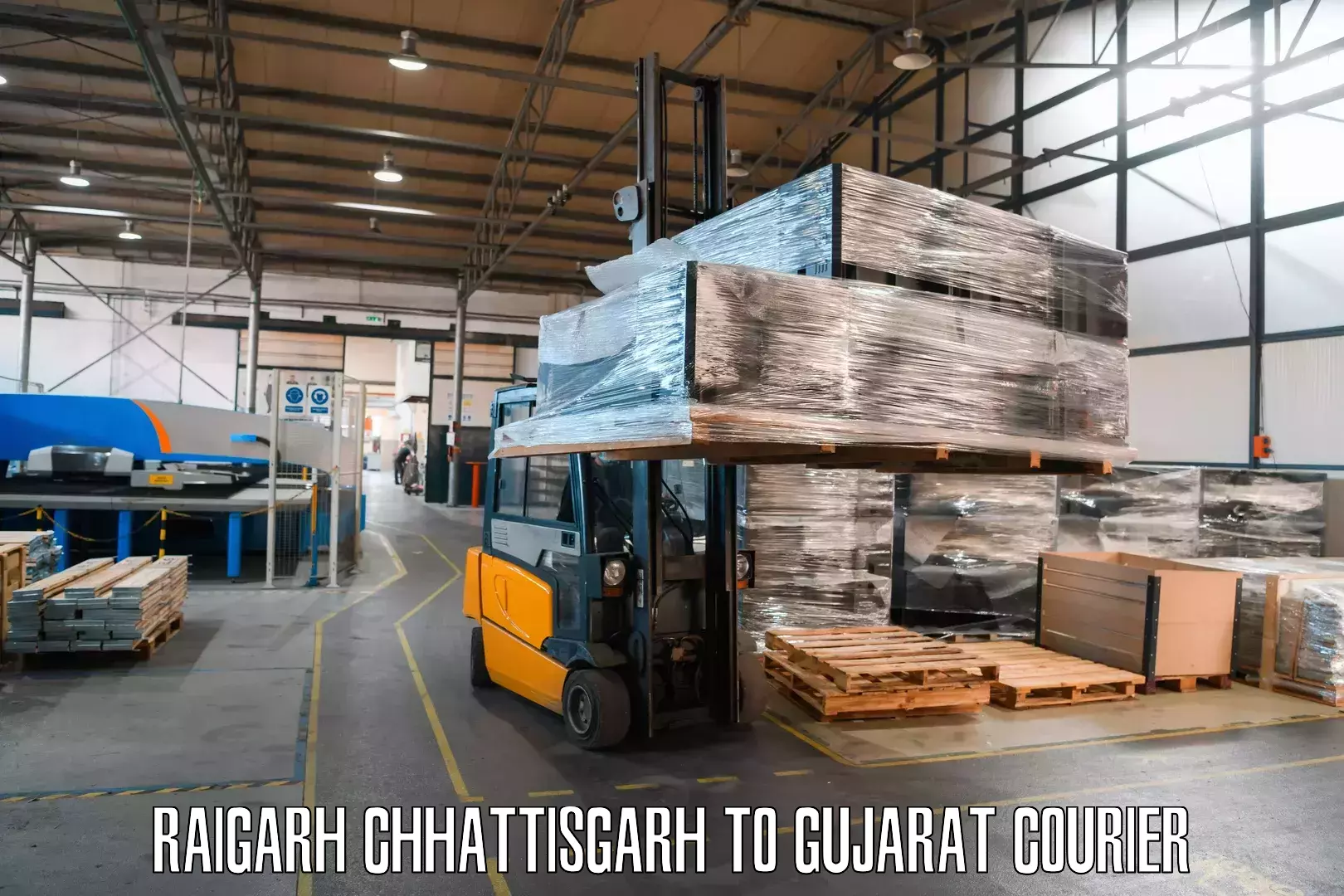 State-of-the-art courier technology Raigarh Chhattisgarh to Patan Gujarat