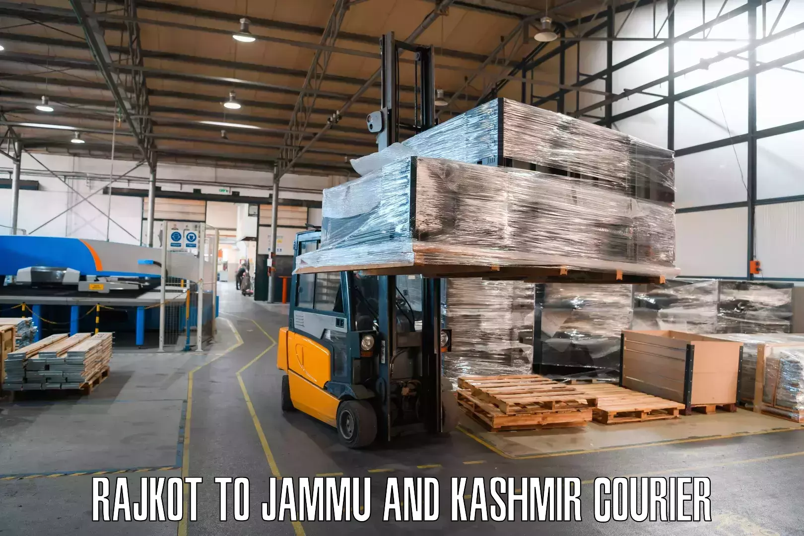 Premium courier services Rajkot to IIT Jammu