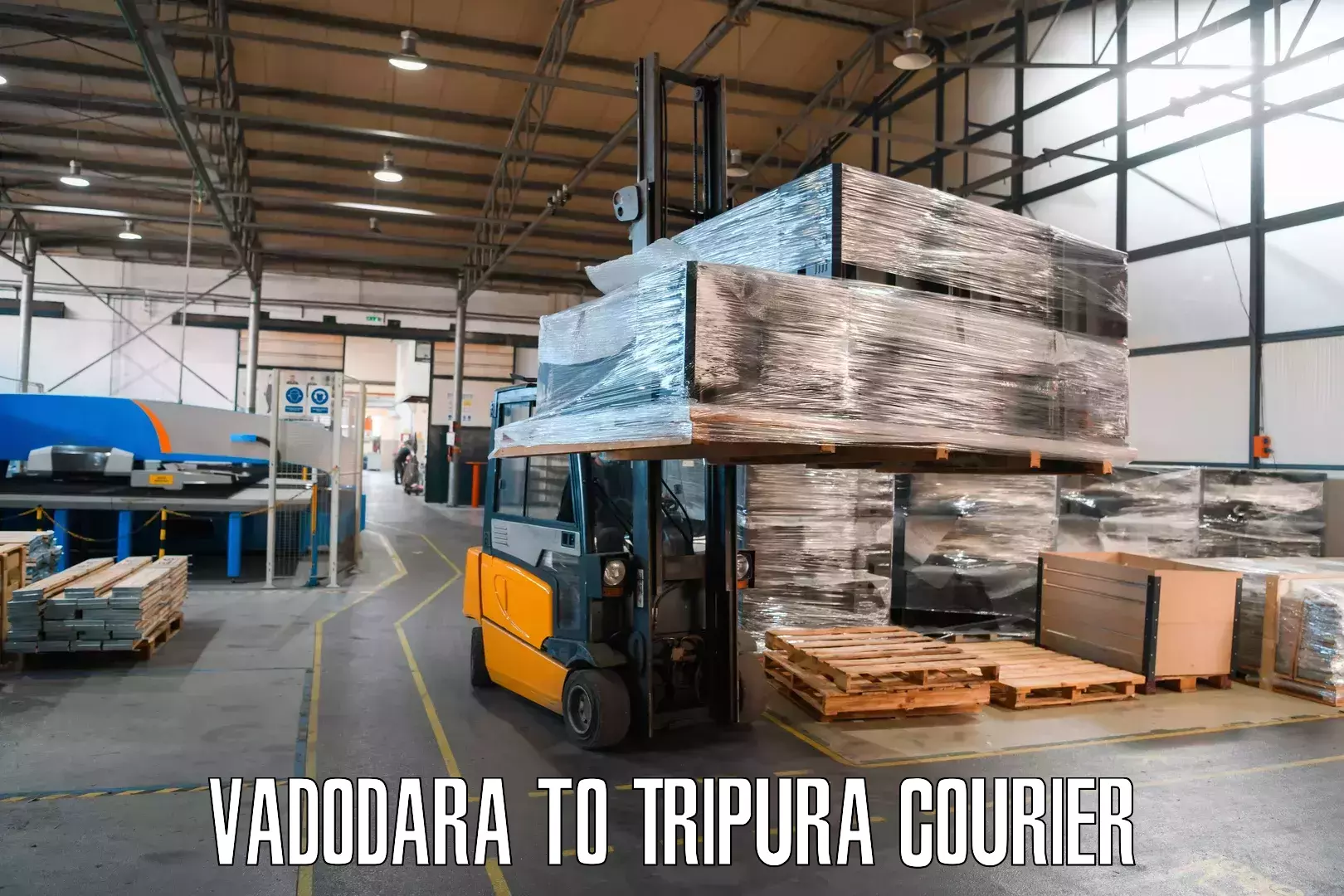 Cargo courier service Vadodara to Tripura