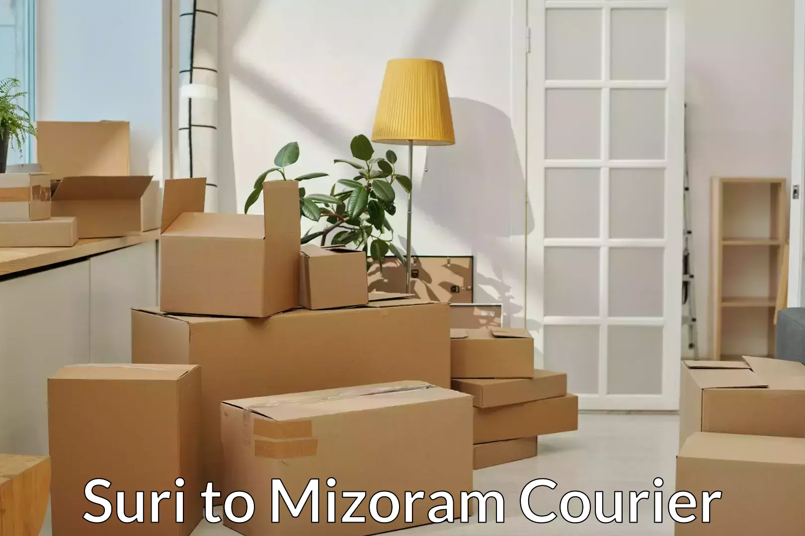 Safe moving services Suri to Mizoram University Aizawl