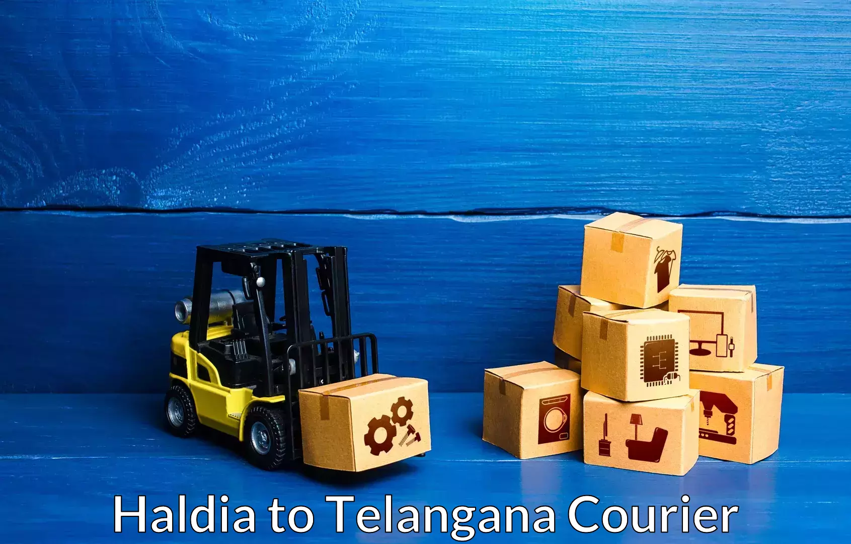 Comprehensive goods transport in Haldia to Jainoor