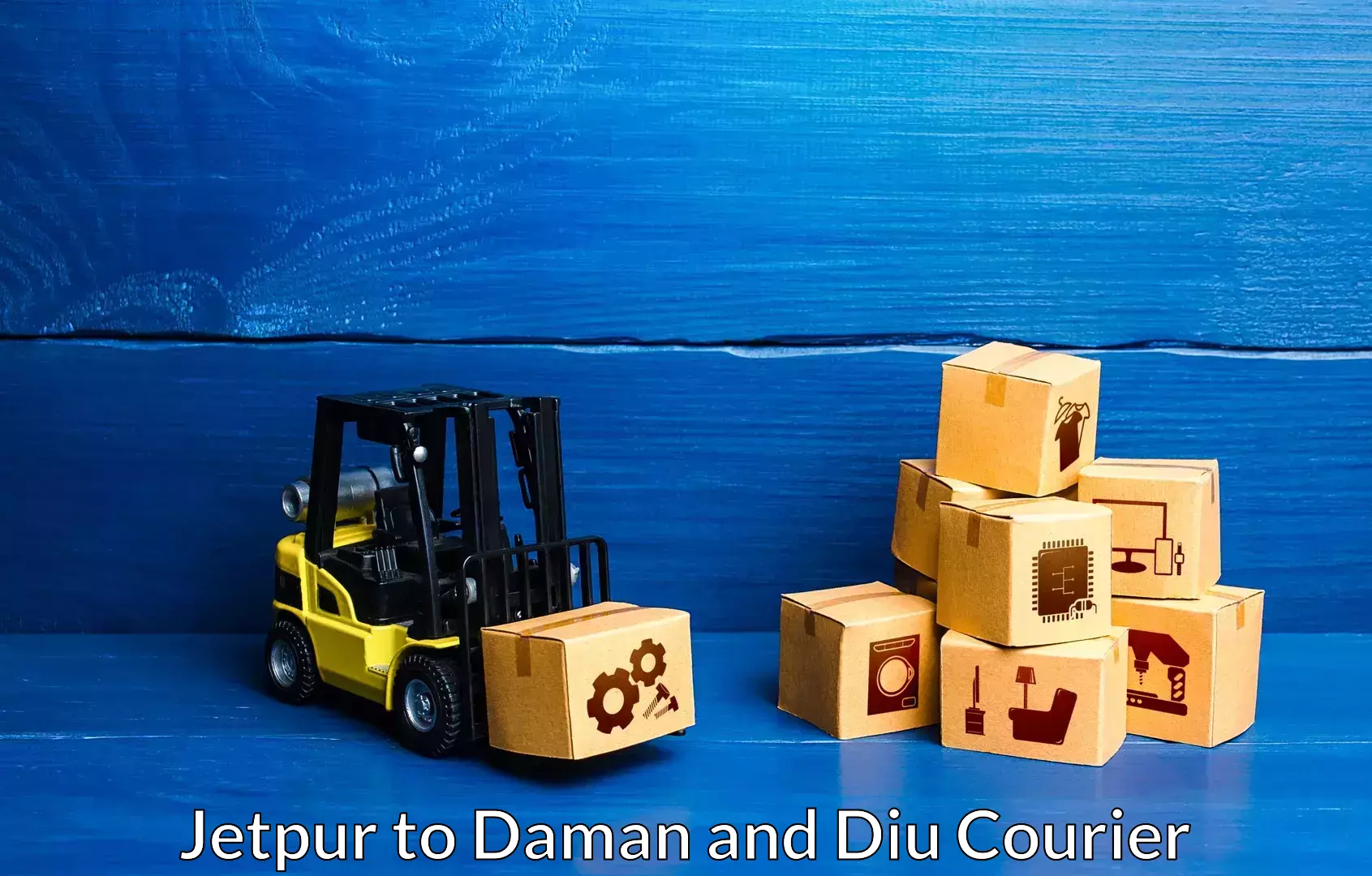 Trusted relocation experts Jetpur to Daman and Diu