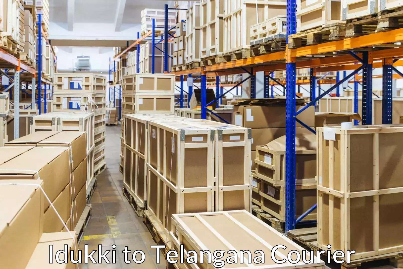 Custom moving and storage Idukki to Telangana