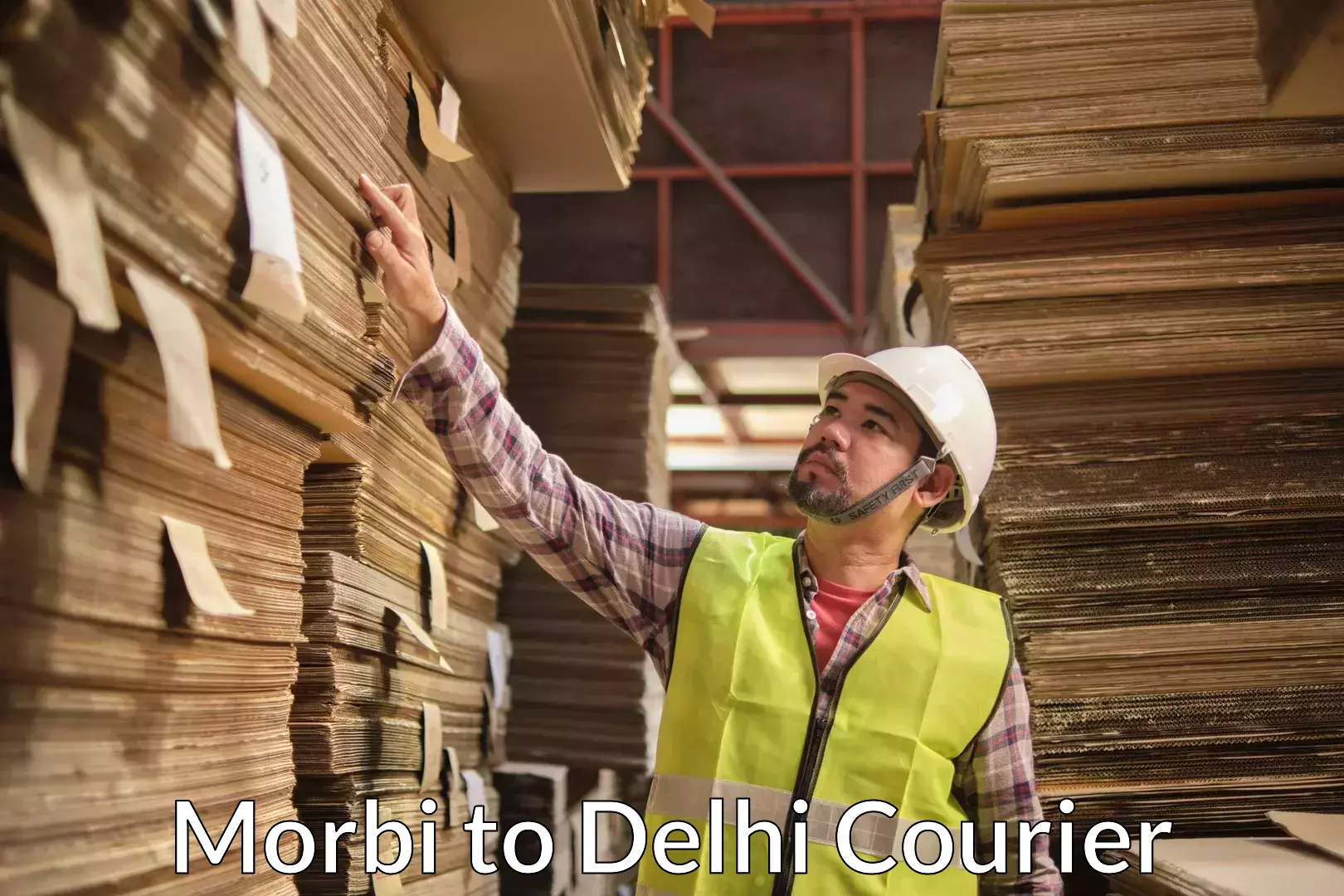 Household goods transport service Morbi to East Delhi