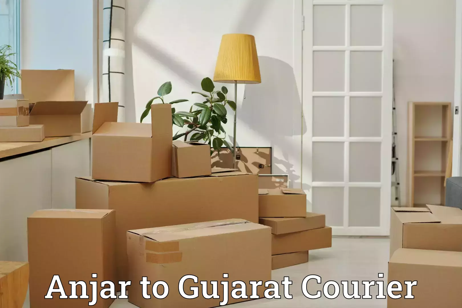 Baggage courier strategy Anjar to Bhabhar