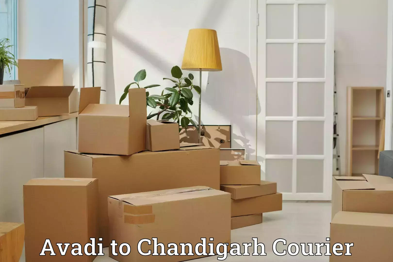 Doorstep luggage collection Avadi to Chandigarh