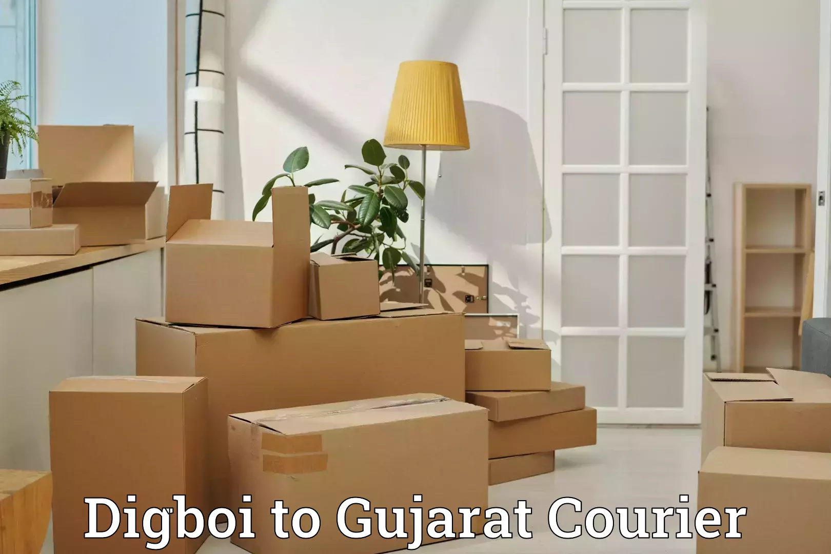 Premium luggage courier Digboi to Kheda