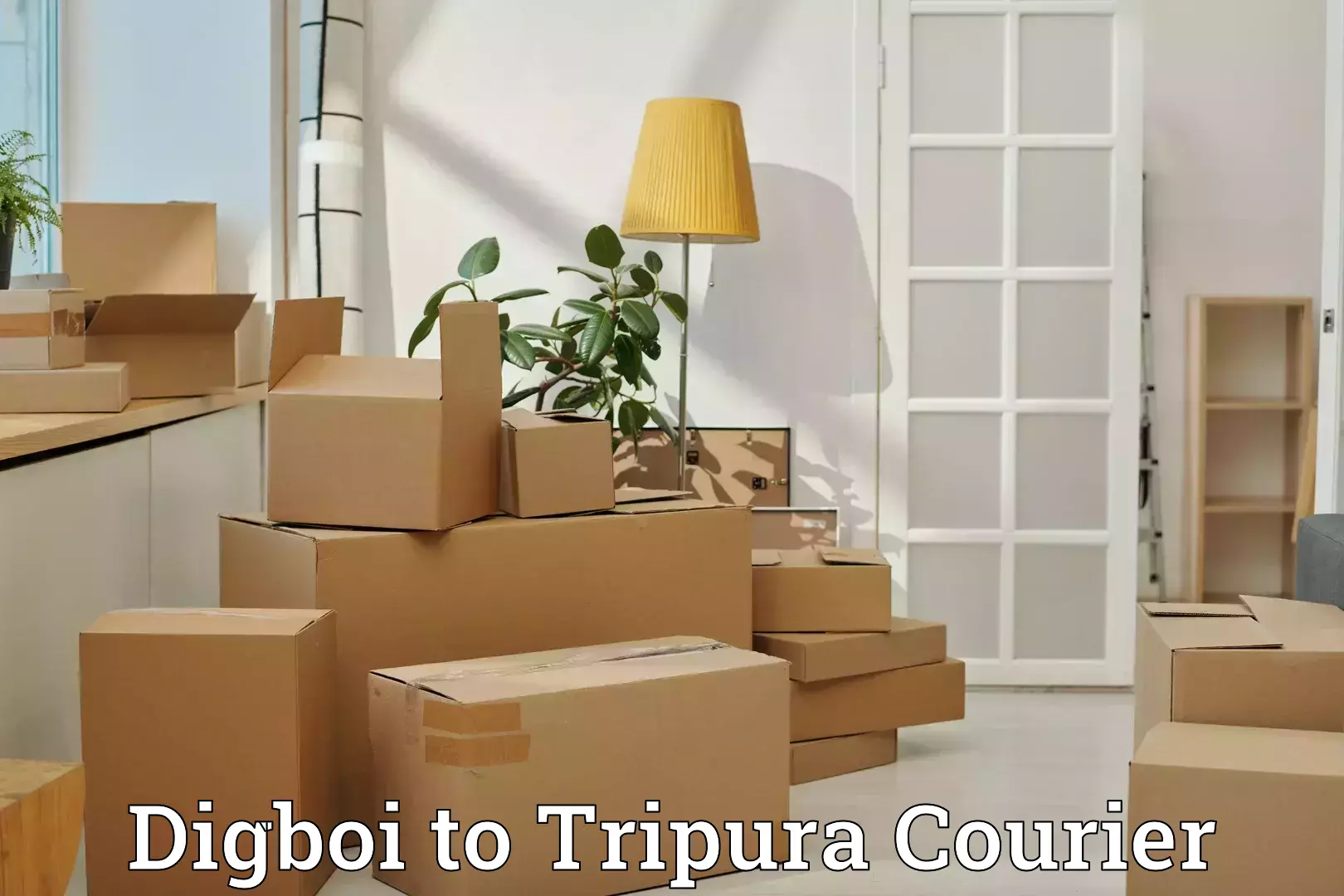 Luggage shipment tracking Digboi to Udaipur Tripura