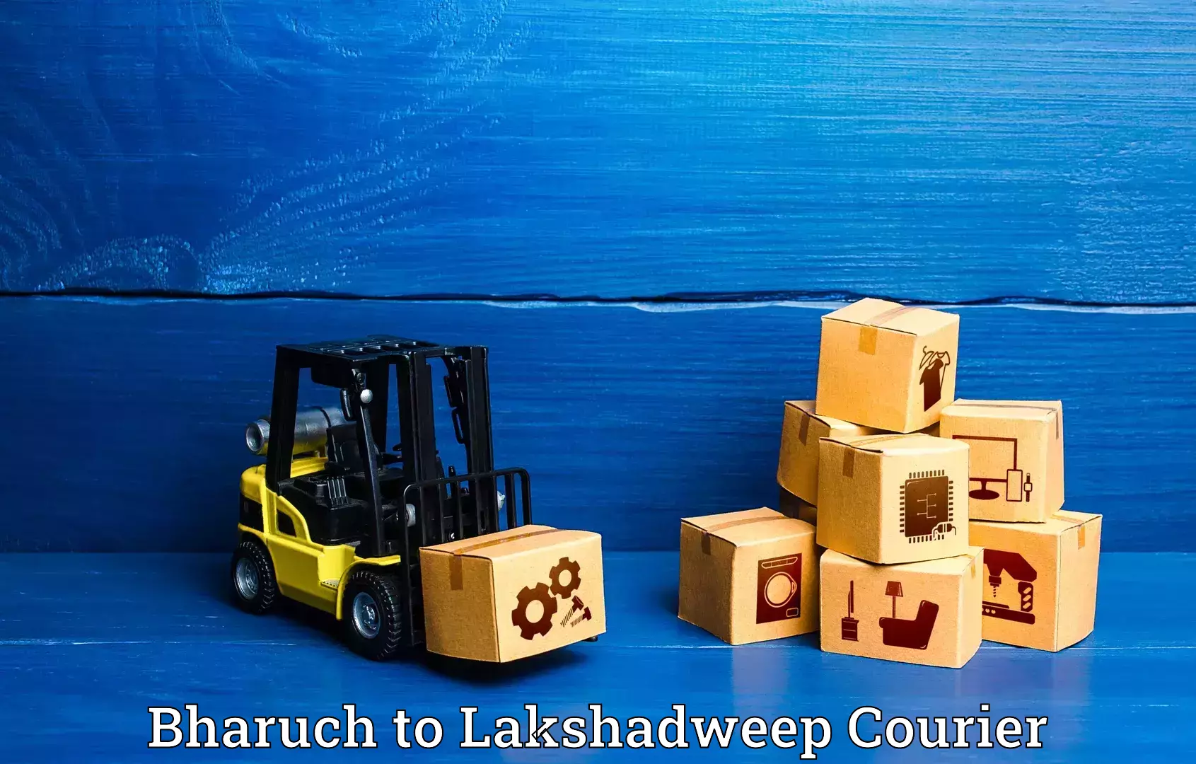 Luggage transport consultancy Bharuch to Lakshadweep