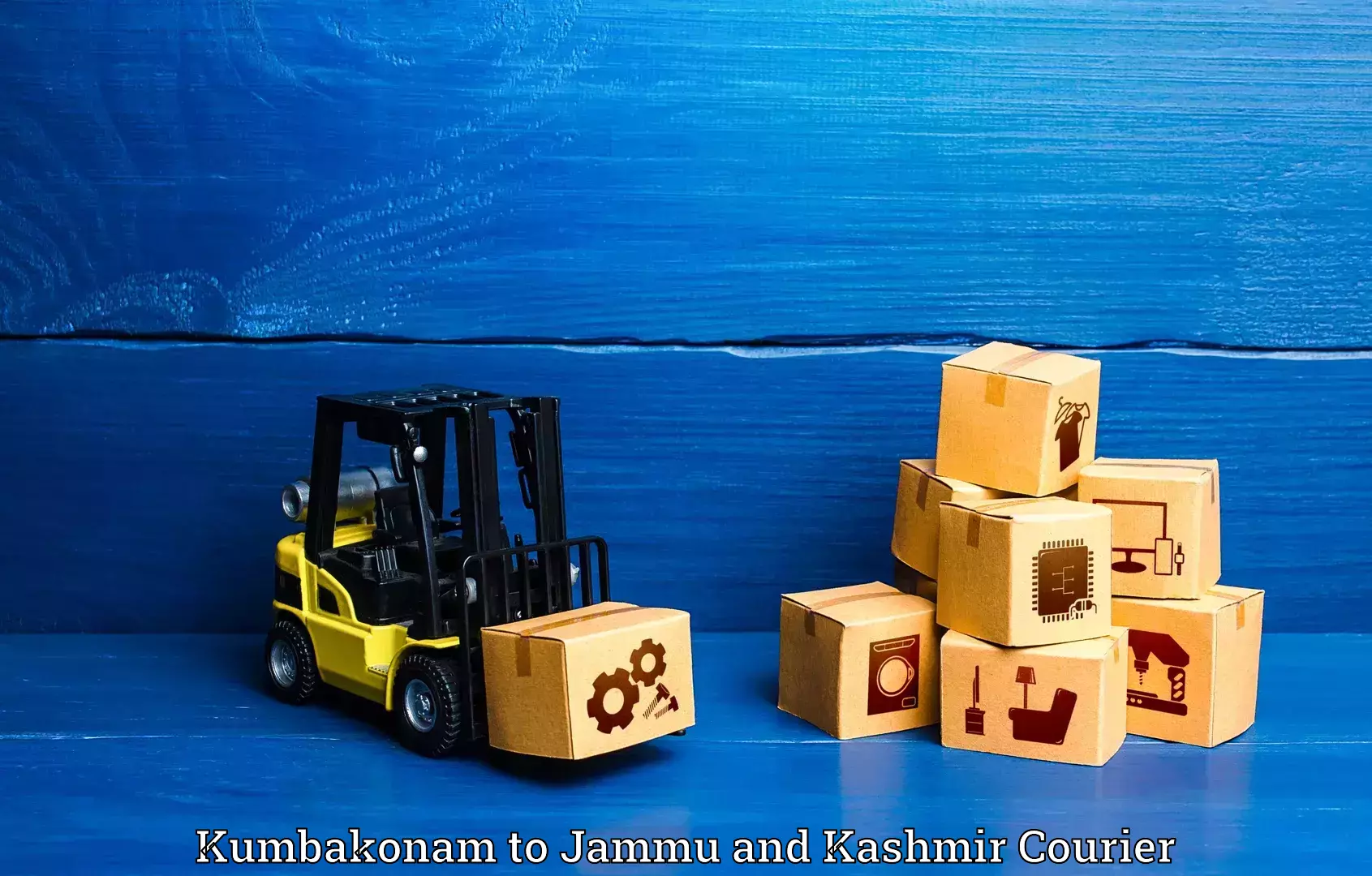 Luggage shipping service in Kumbakonam to Jammu and Kashmir