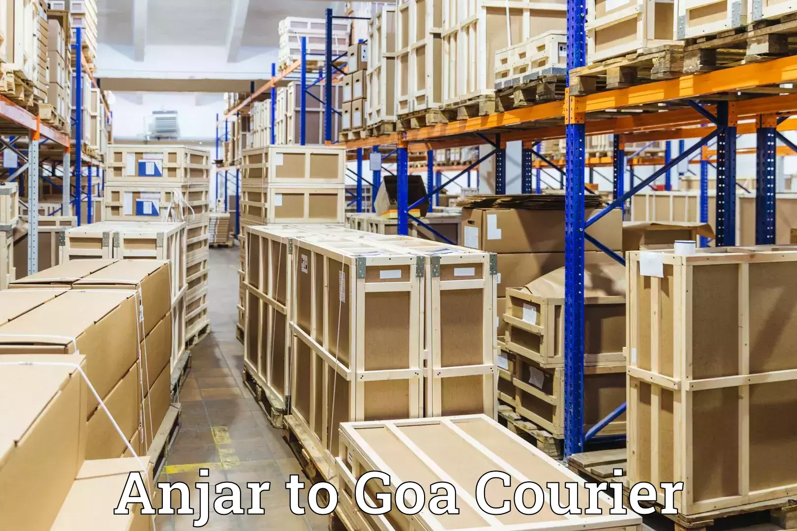 Train station baggage courier Anjar to South Goa