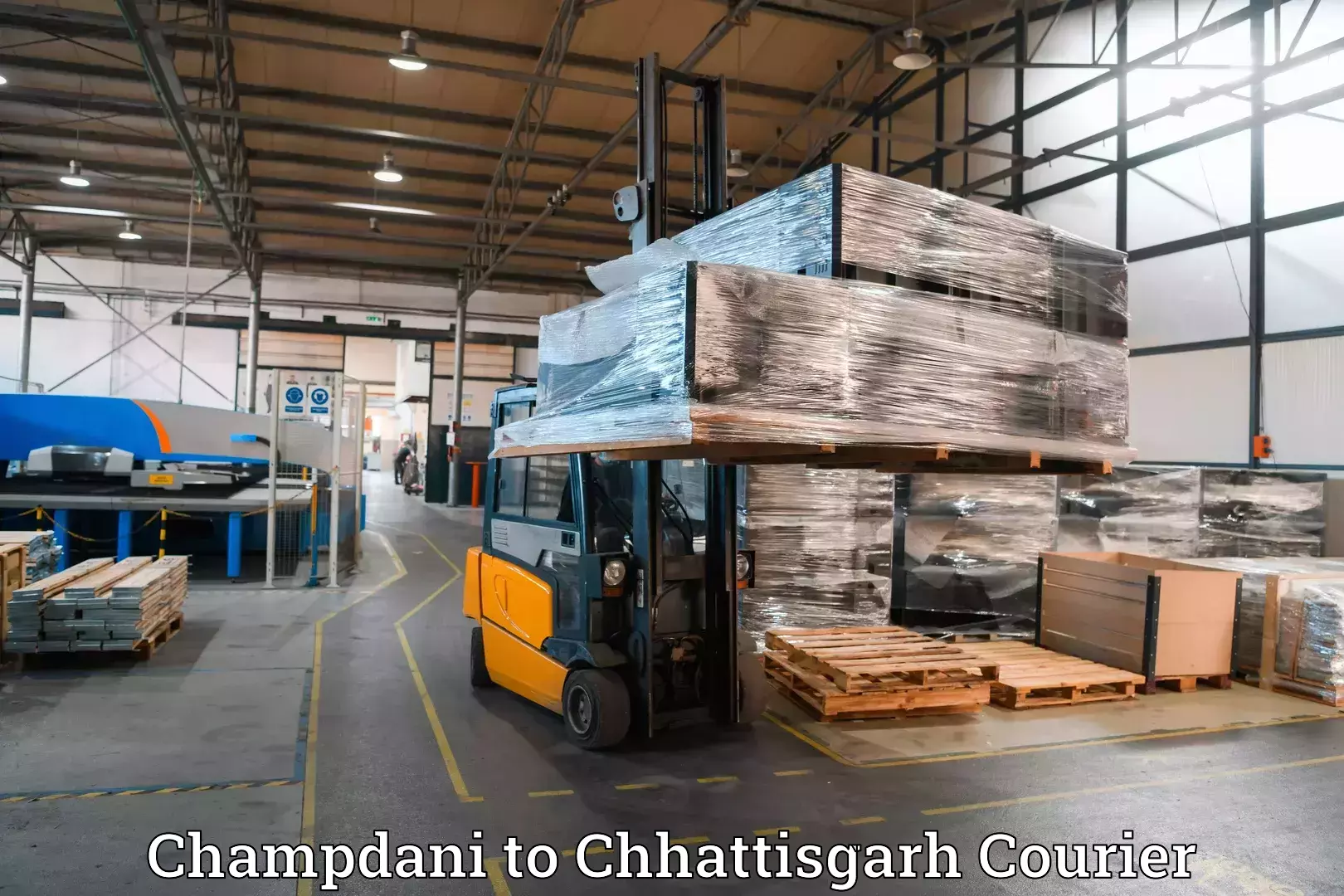 Baggage courier pricing in Champdani to Chhattisgarh