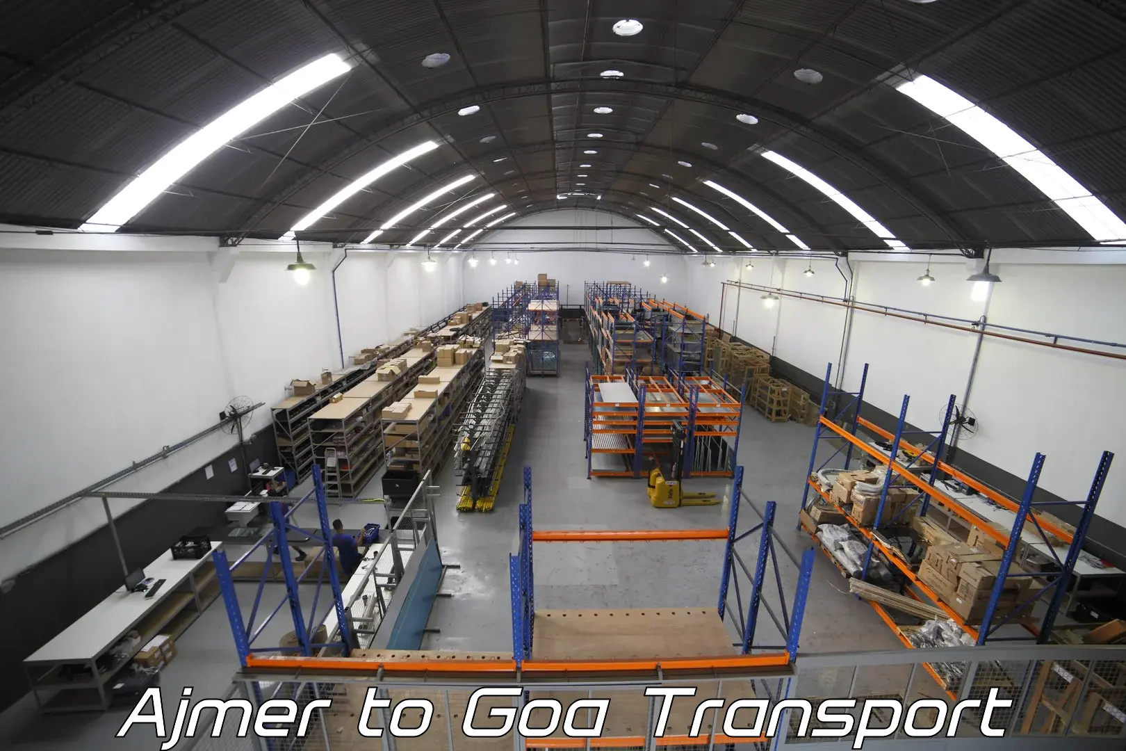Container transportation services Ajmer to Goa University