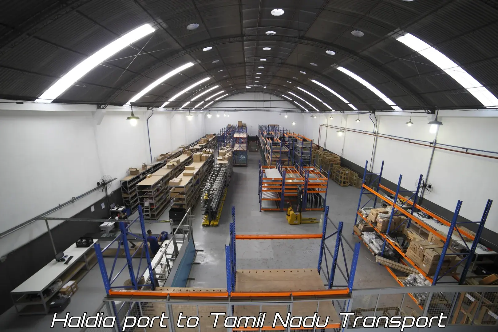 Goods delivery service Haldia port to Tirunelveli