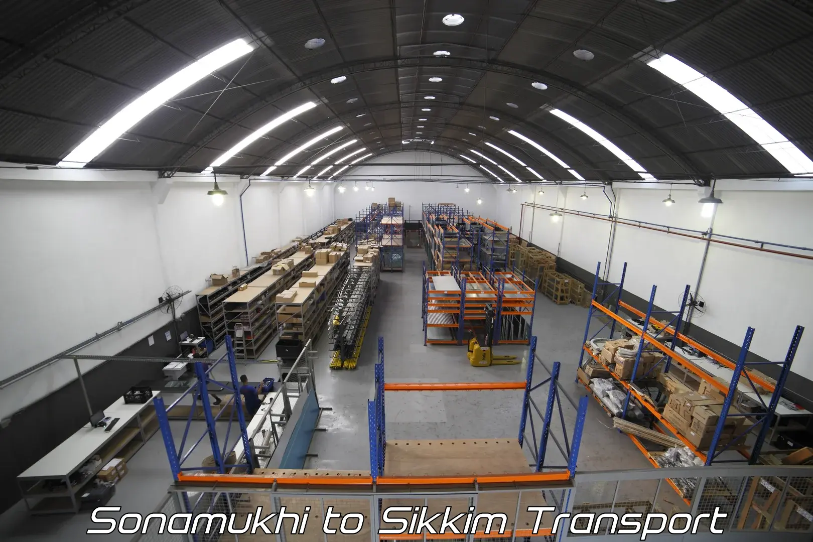Container transport service Sonamukhi to Singtam