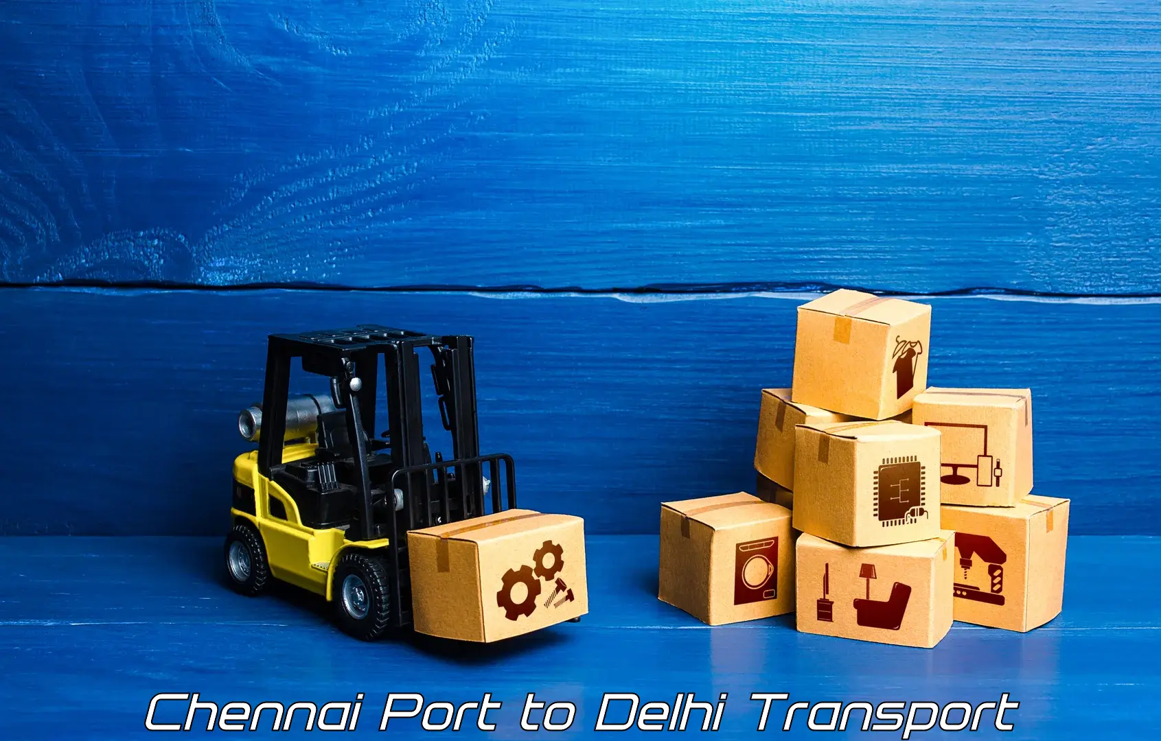 Intercity transport in Chennai Port to NIT Delhi