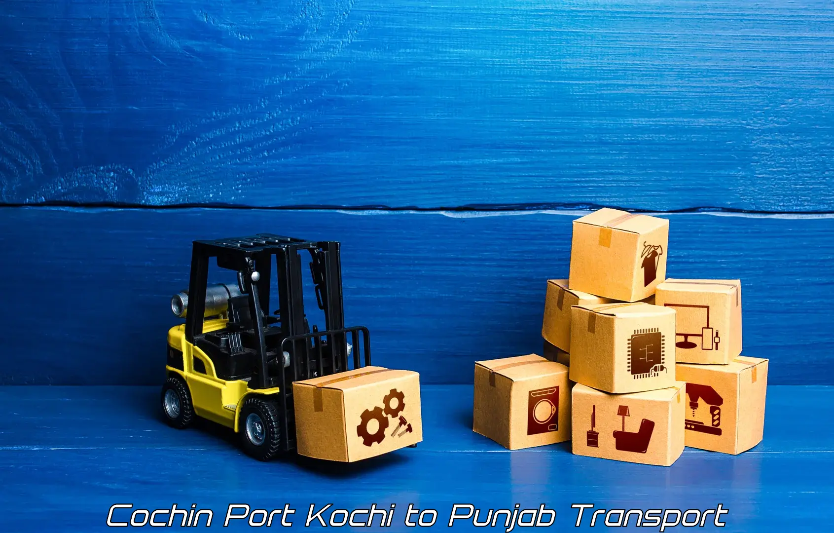 Cycle transportation service Cochin Port Kochi to Punjab