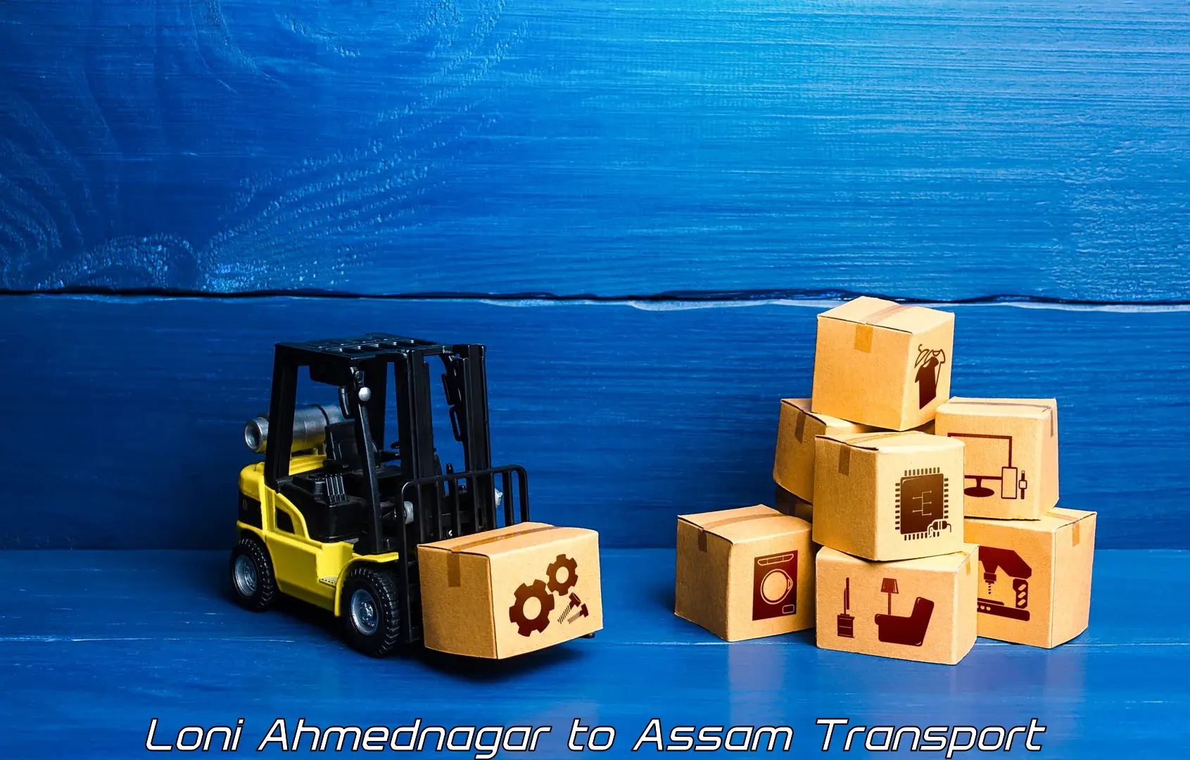 Parcel transport services Loni Ahmednagar to Rajapara Khatajuli