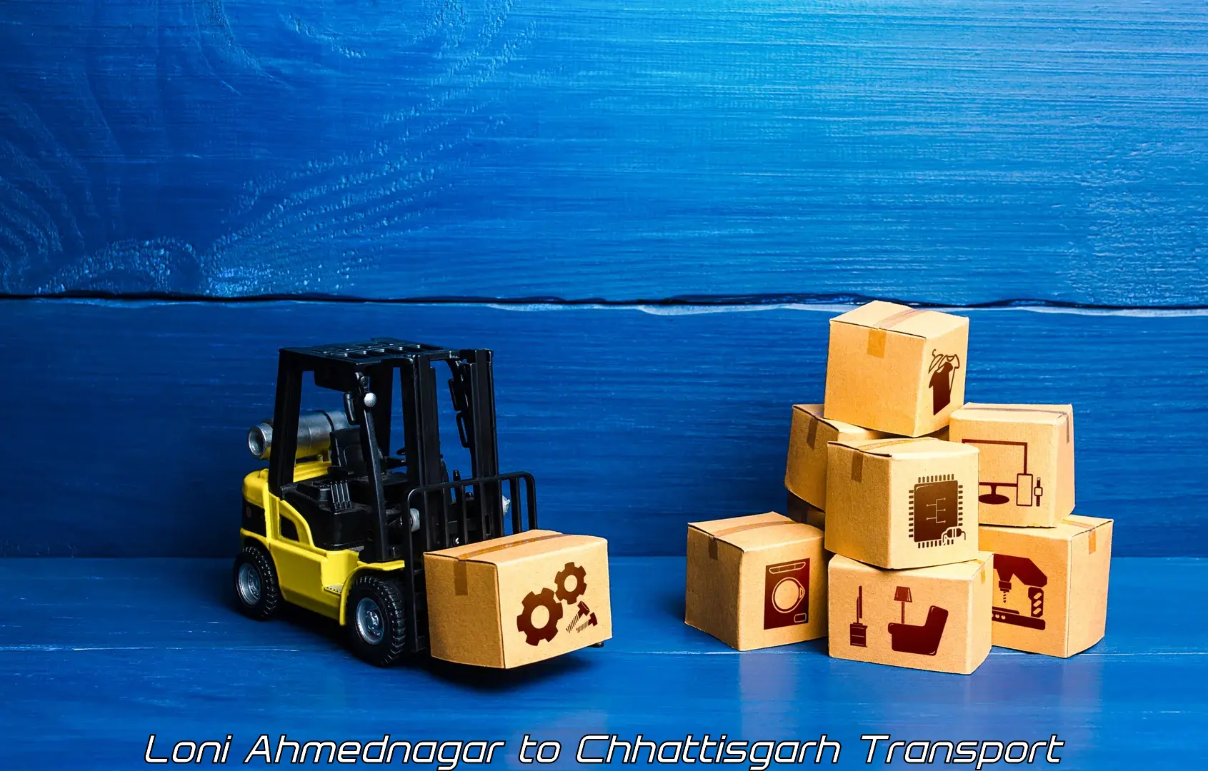 Lorry transport service Loni Ahmednagar to Janjgir Champa